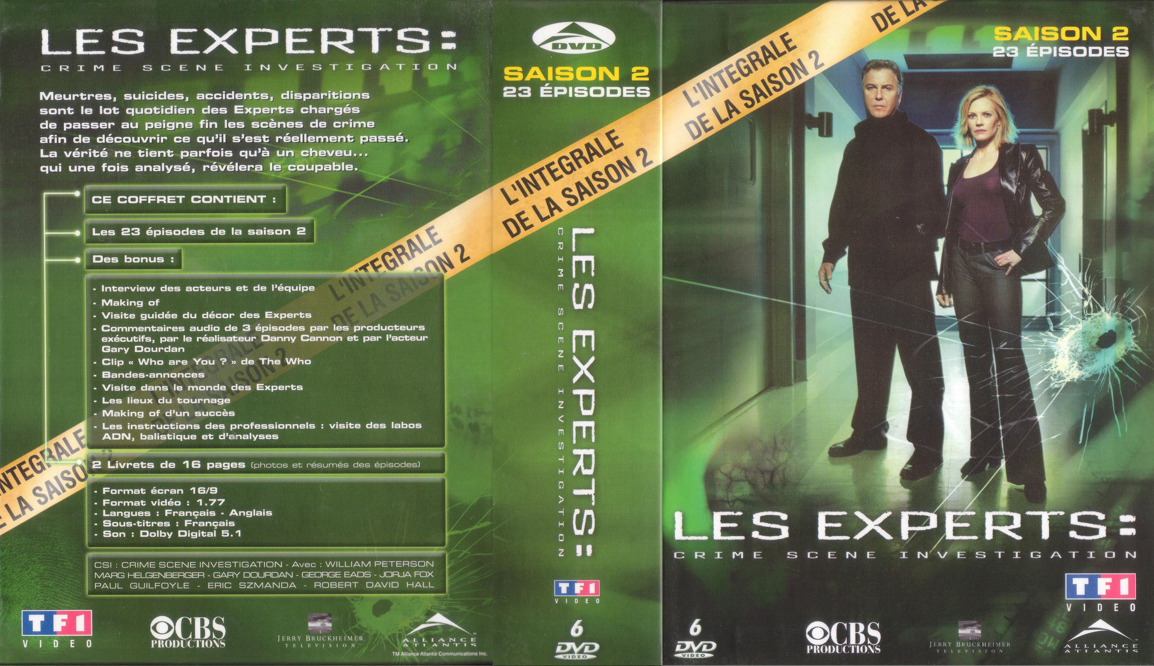 Jaquette DVD Les experts saison 2 COFFRET