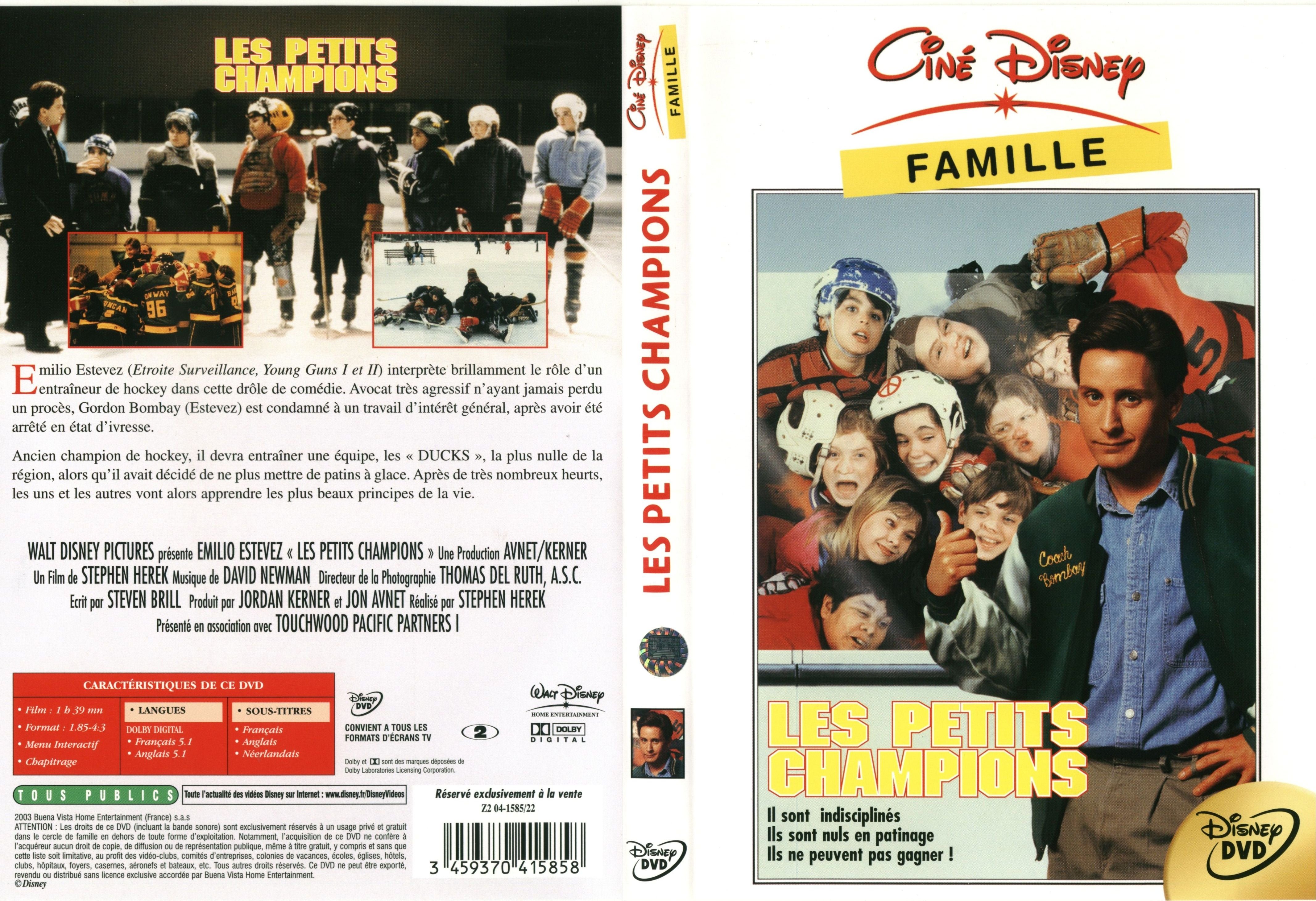 Jaquette DVD Les petits champions v2