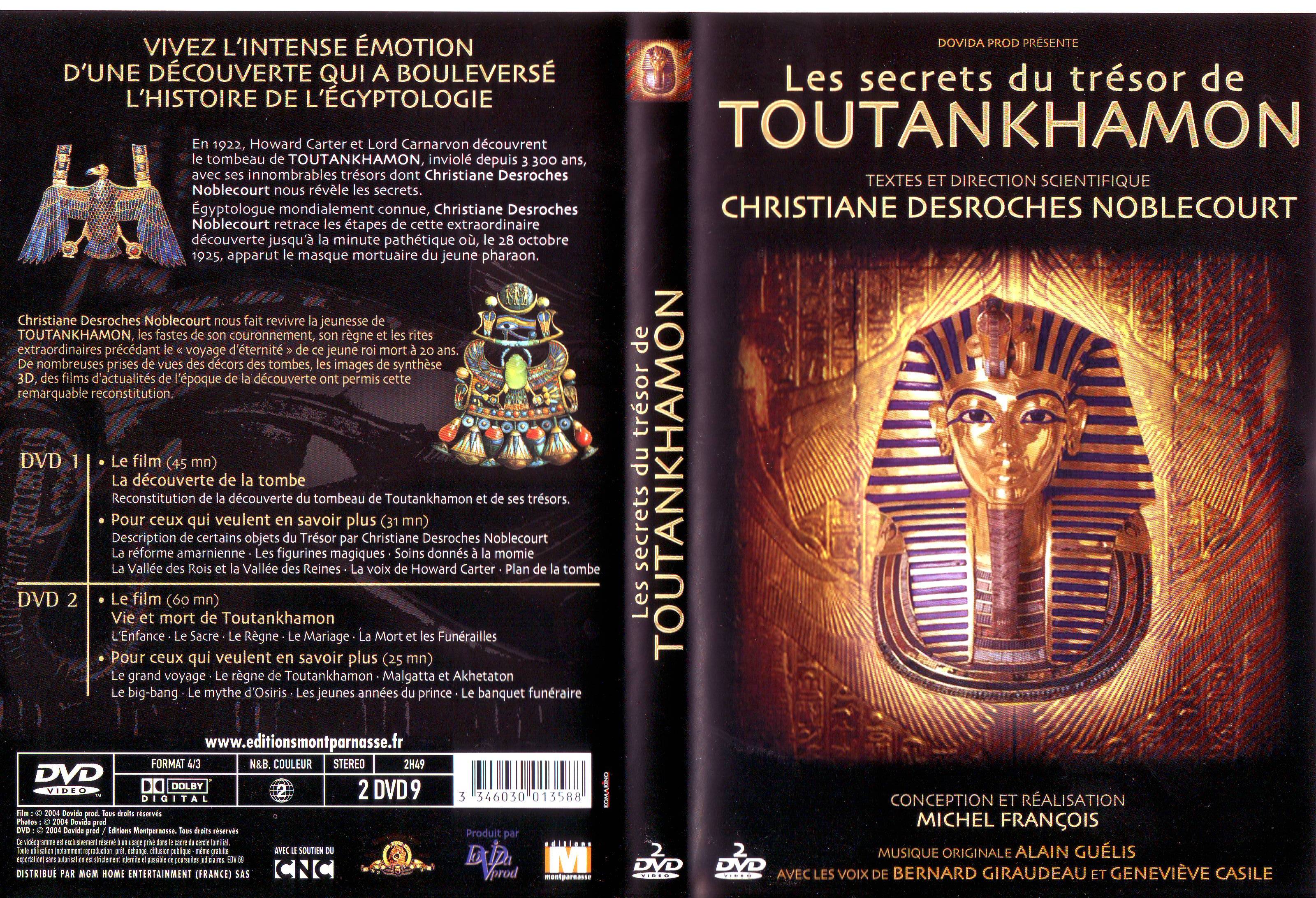 Jaquette DVD Les secrets du tresor de  Toutankhamon