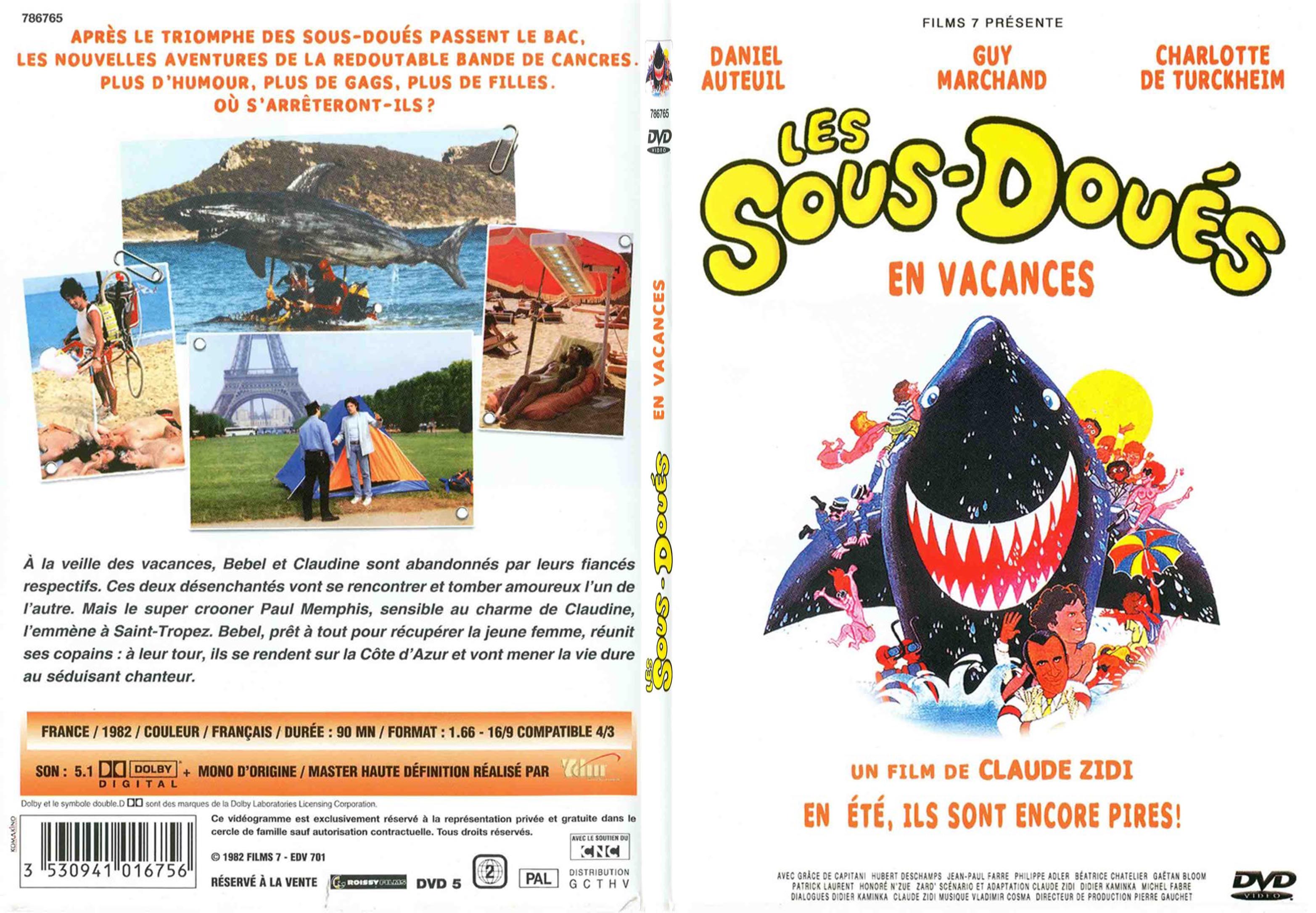 Jaquette DVD Les sous dous en vacances - SLIM