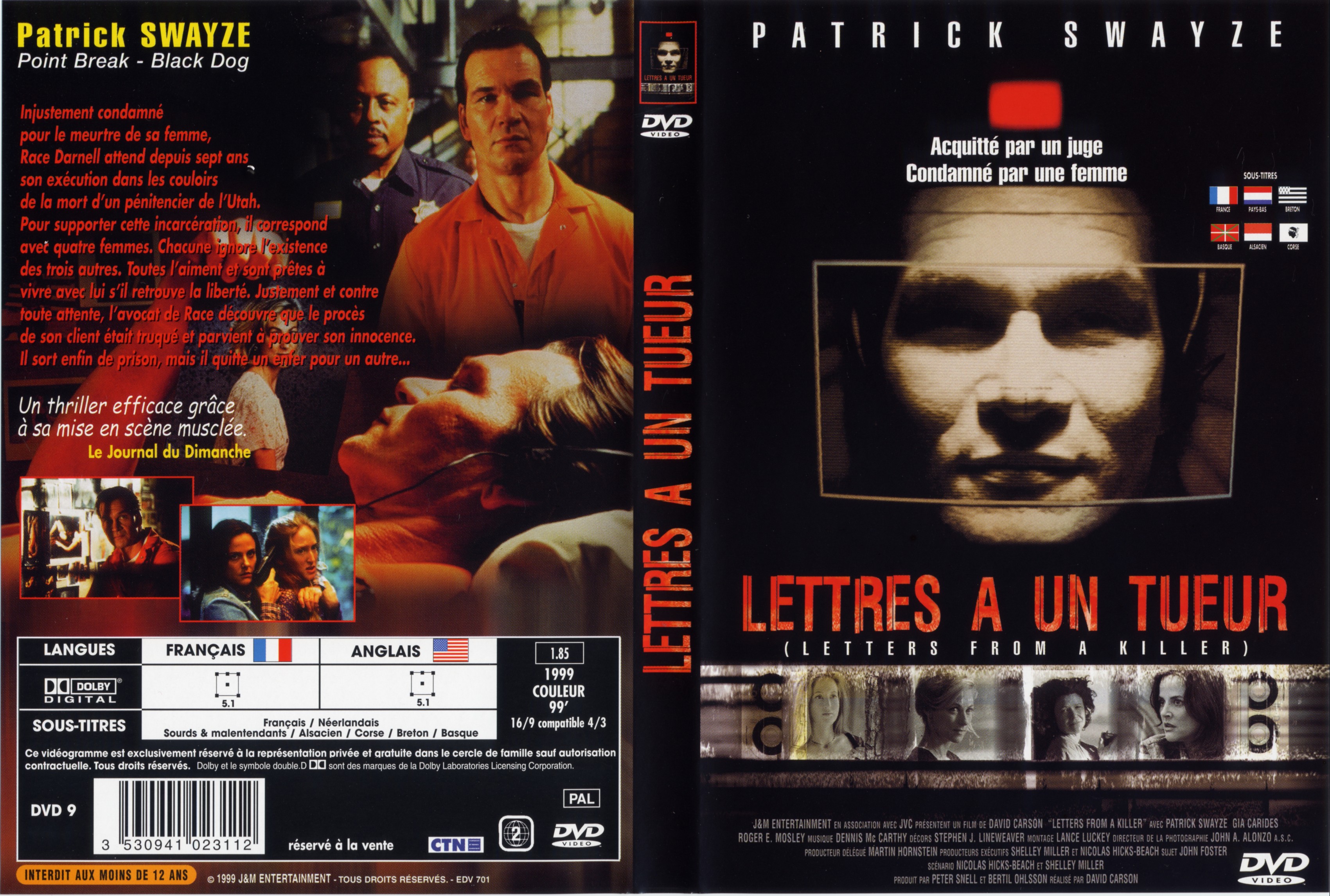 Jaquette DVD Lettres  un tueur