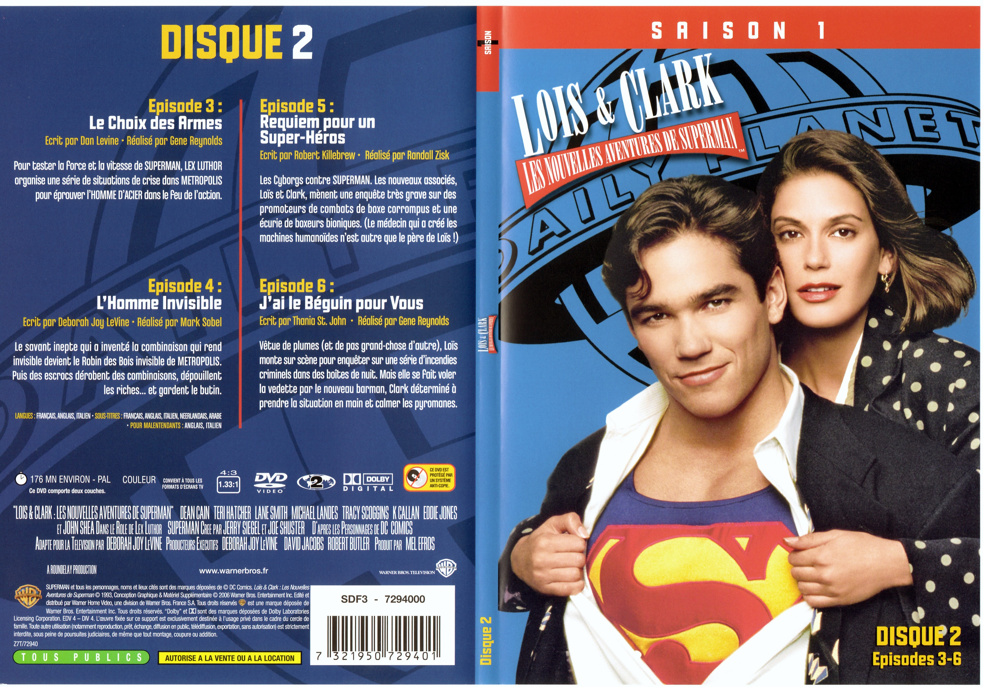 Jaquette DVD Lois et Clark Saison 1 vol 2