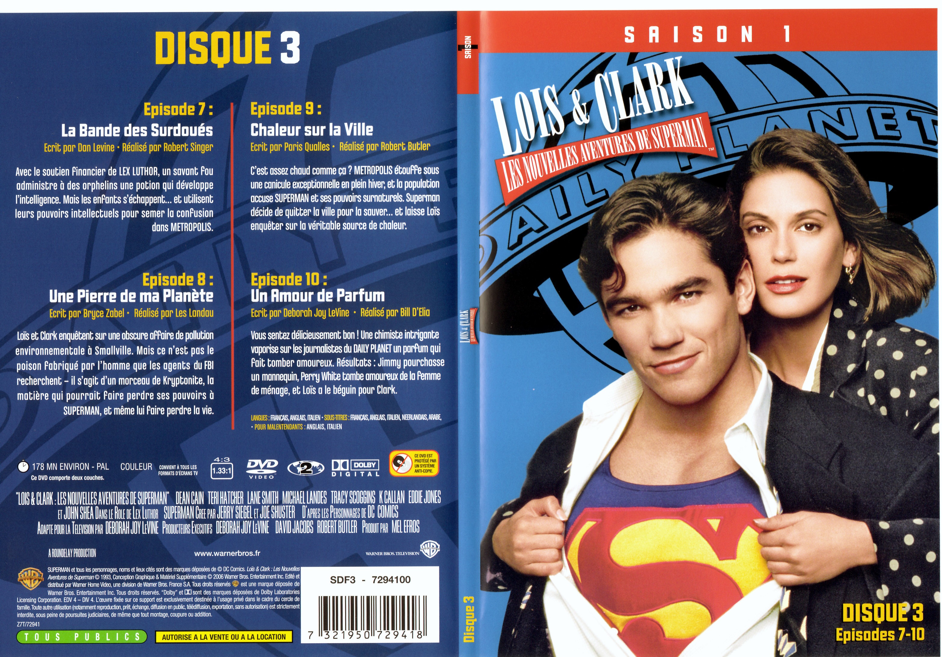 Jaquette DVD Lois et Clark Saison 1 vol 3