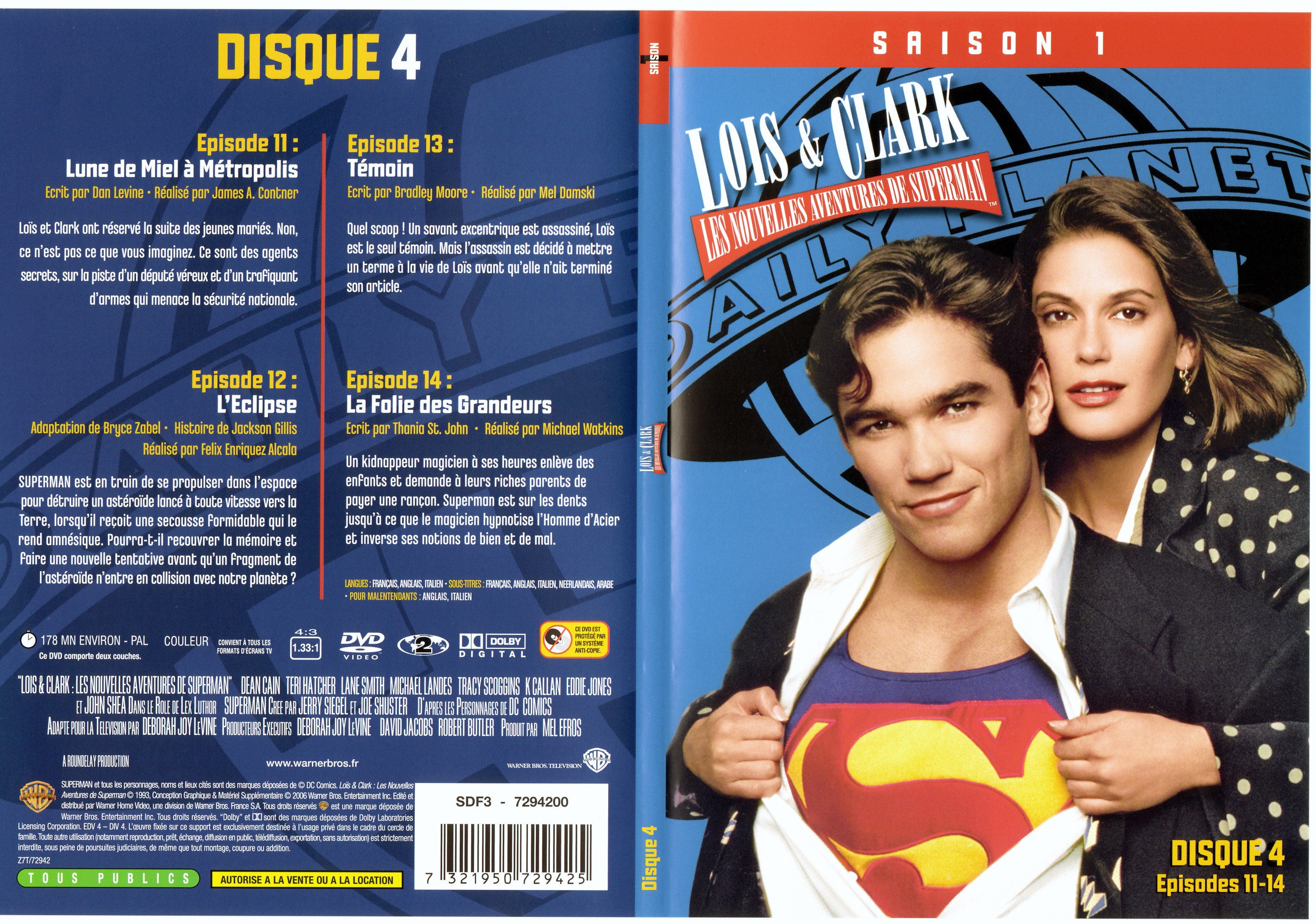 Jaquette DVD Lois et Clark Saison 1 vol 4