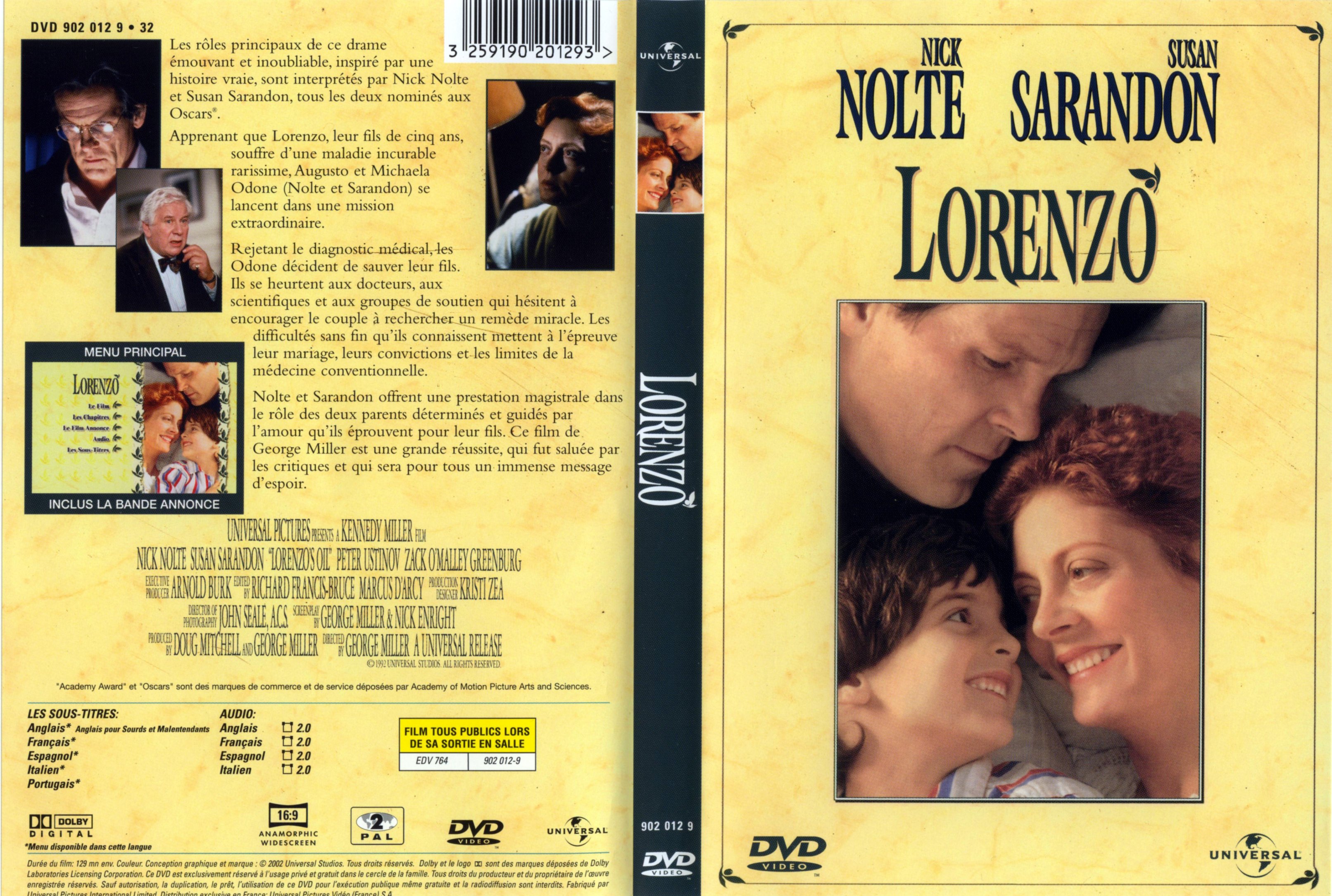 Jaquette DVD Lorenzo