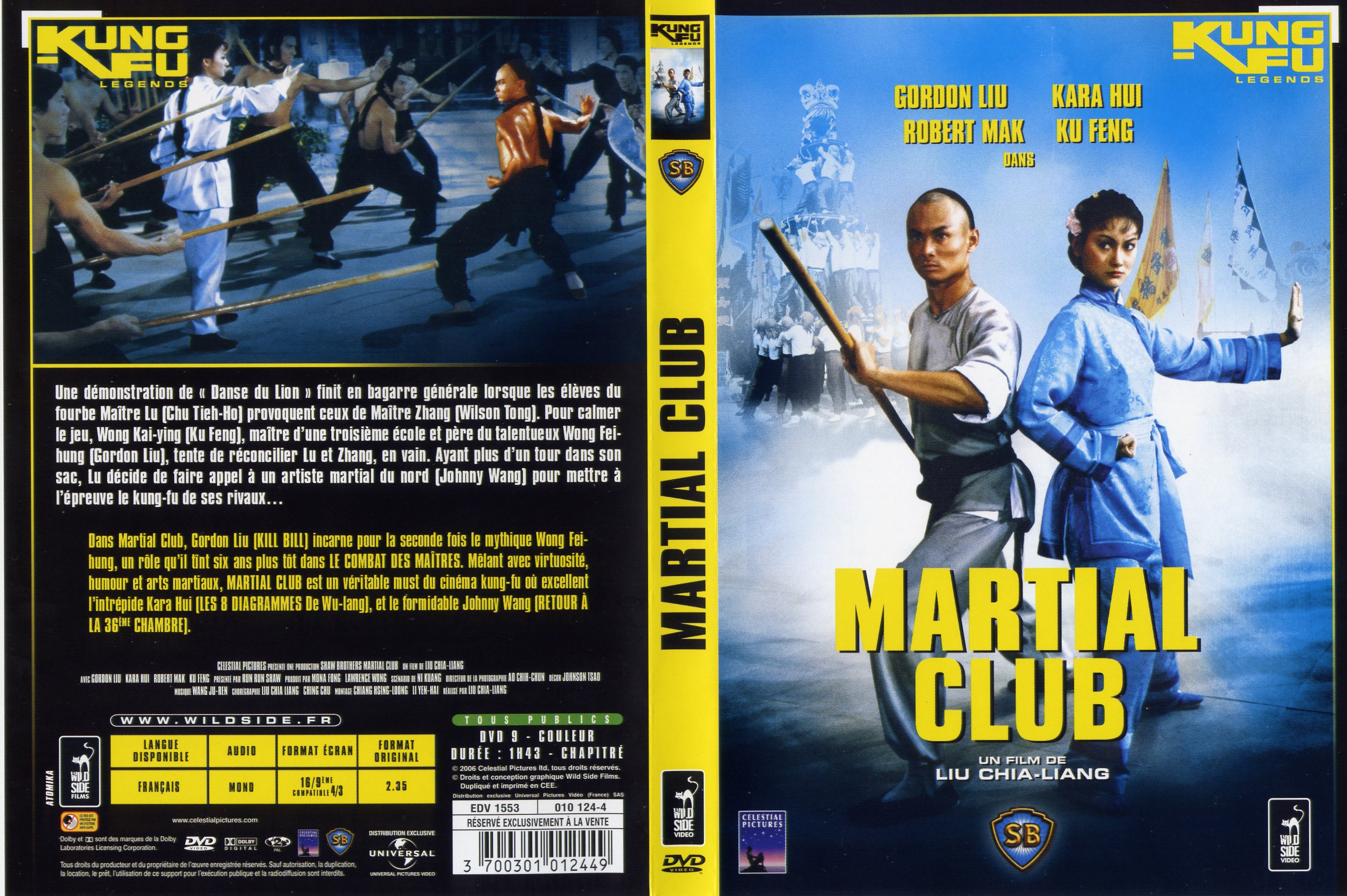 Jaquette DVD Martial club