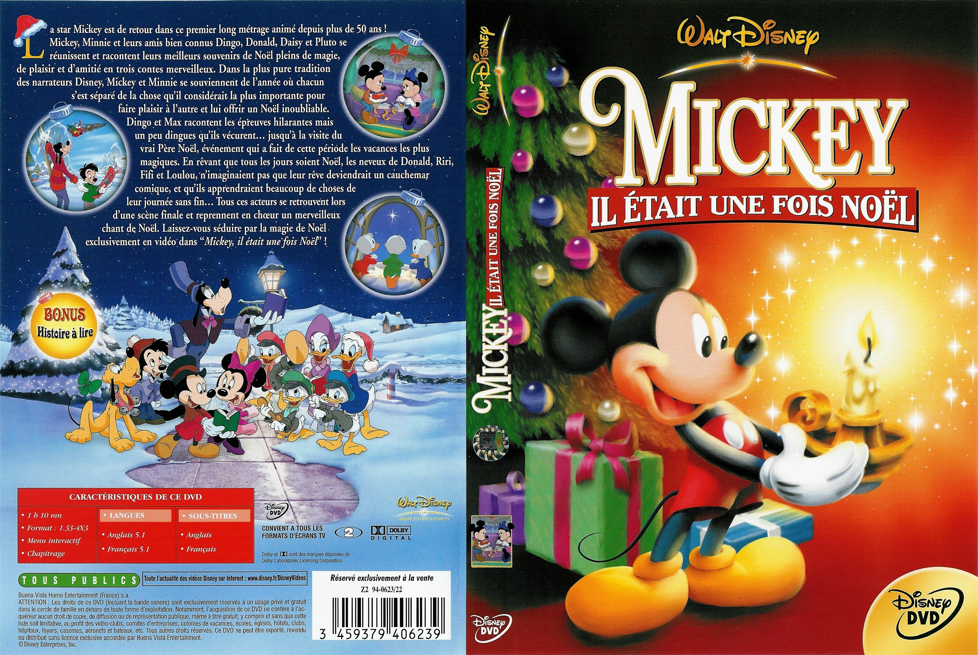 Jaquette DVD Mickey il etait une fois noel