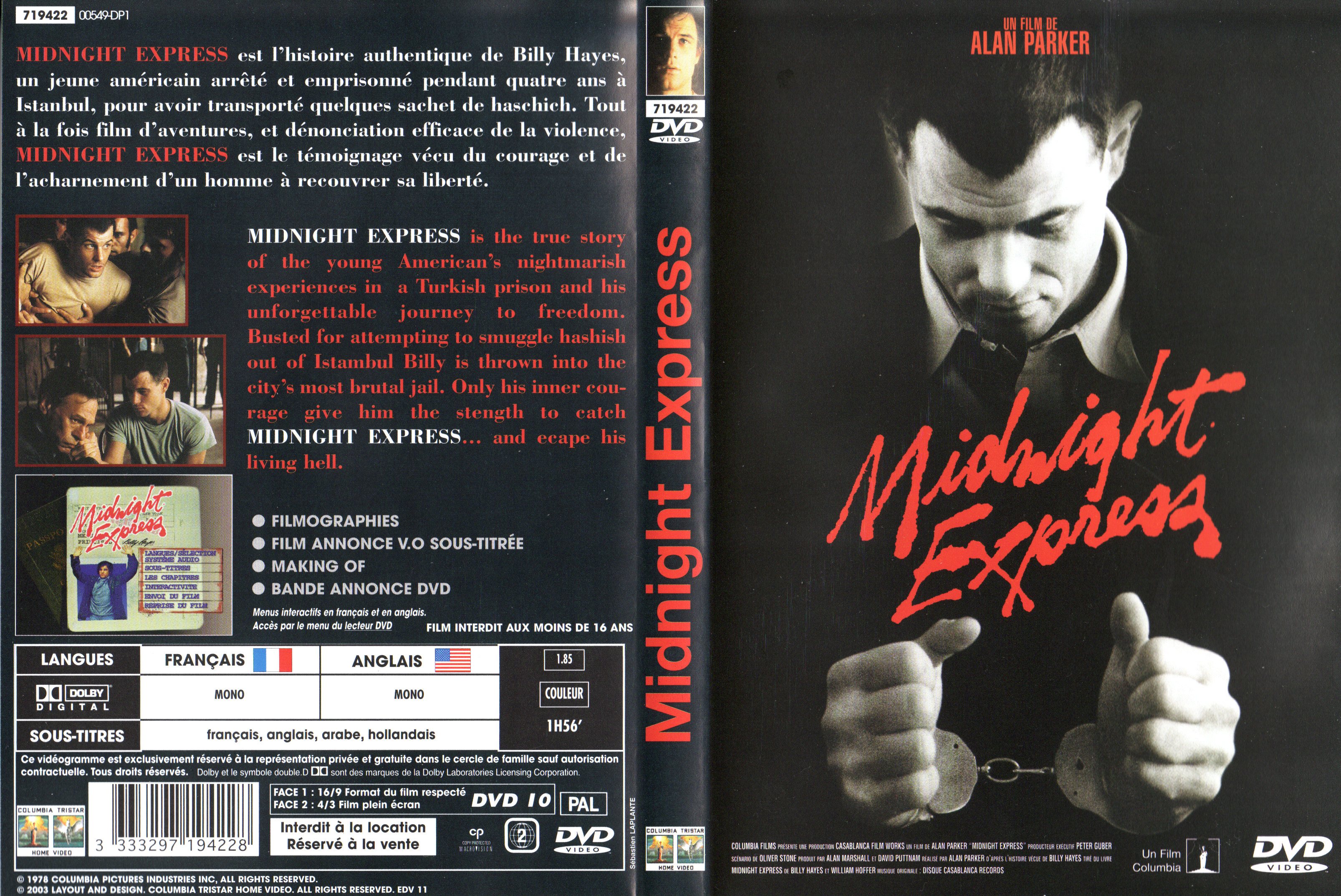 Jaquette DVD Midnight express