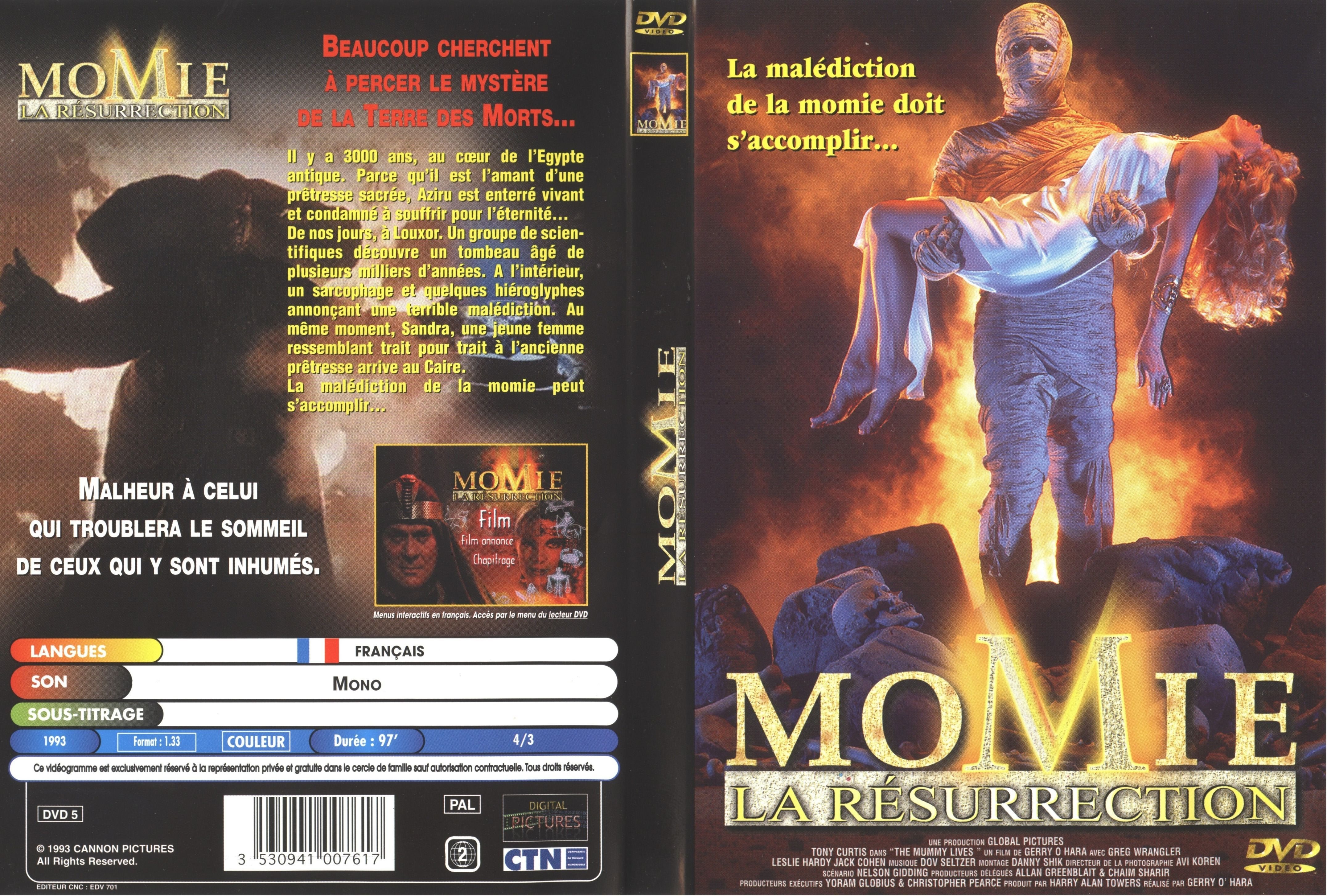 Jaquette DVD Momie la rsurrection