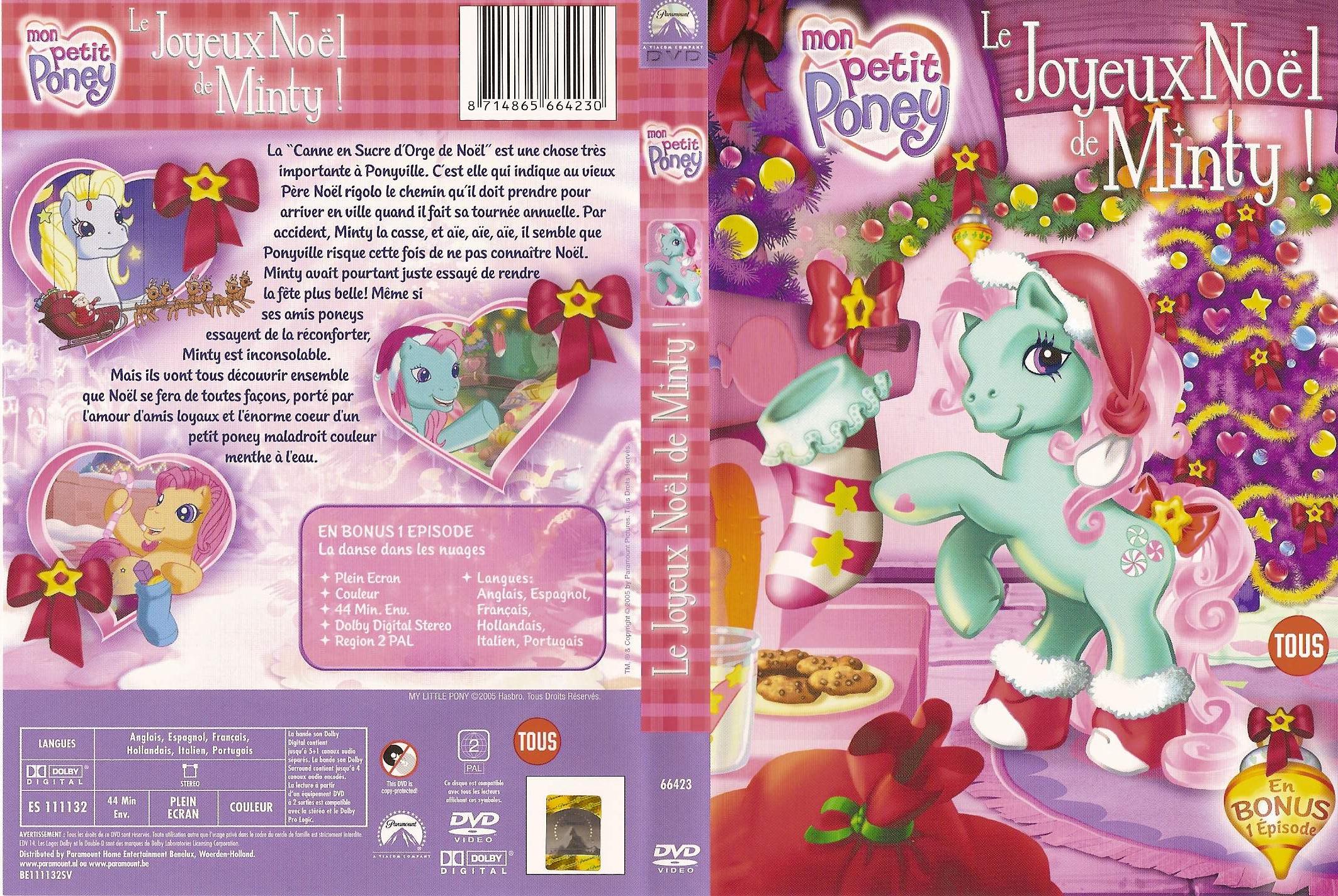 Jaquette DVD Mon petit poney le joyeux noel de Minty