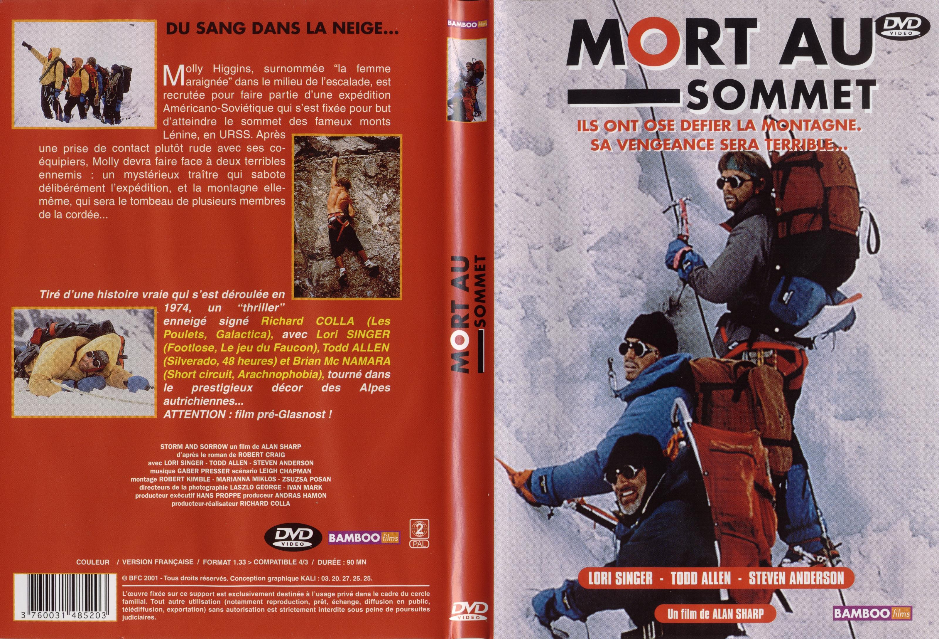 Jaquette DVD Mort au sommet