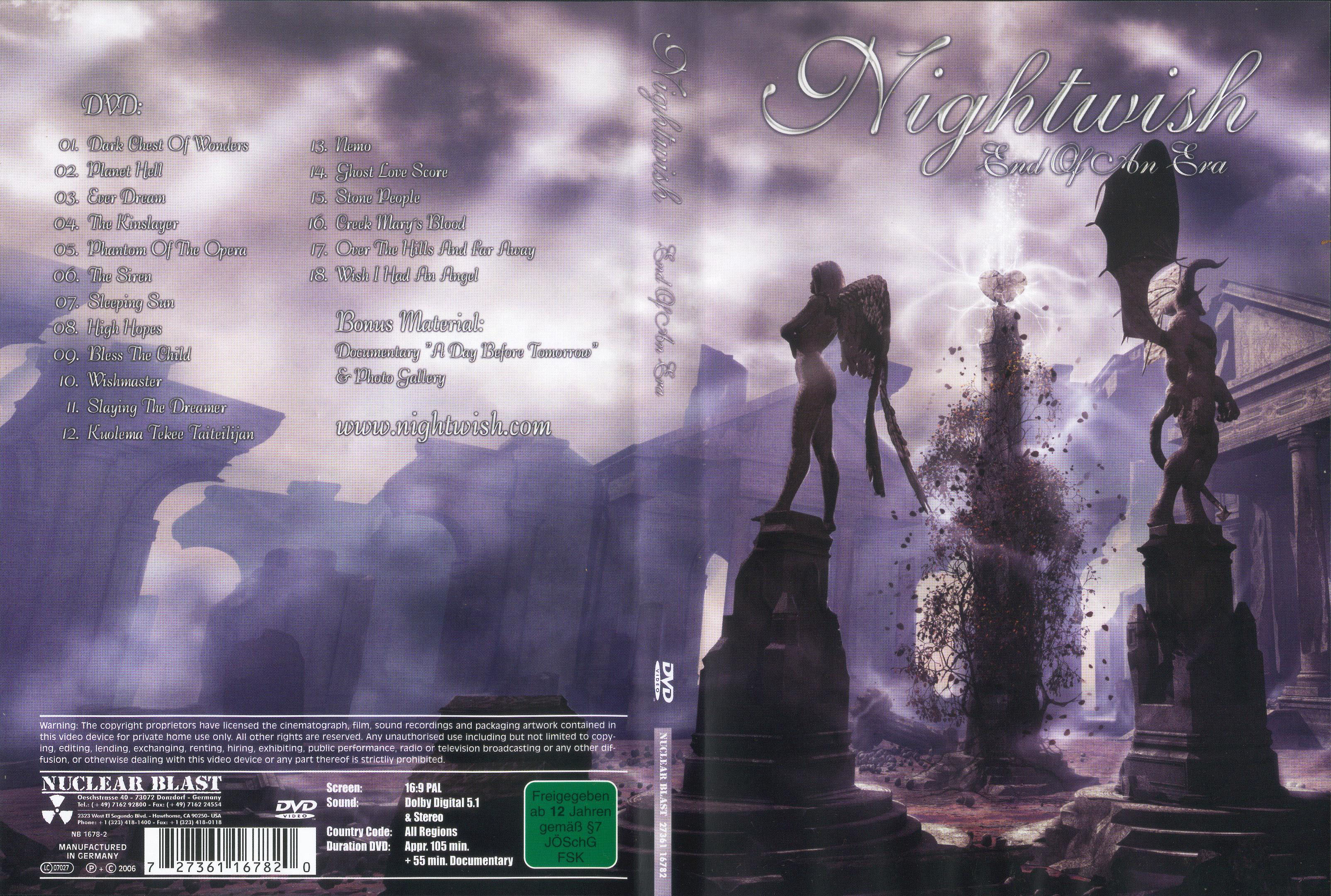 Jaquette DVD Nightwish End of an era