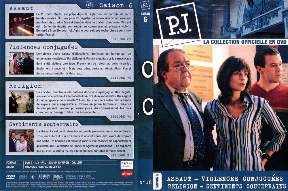 Jaquette DVD PJ saison 5 vol 18