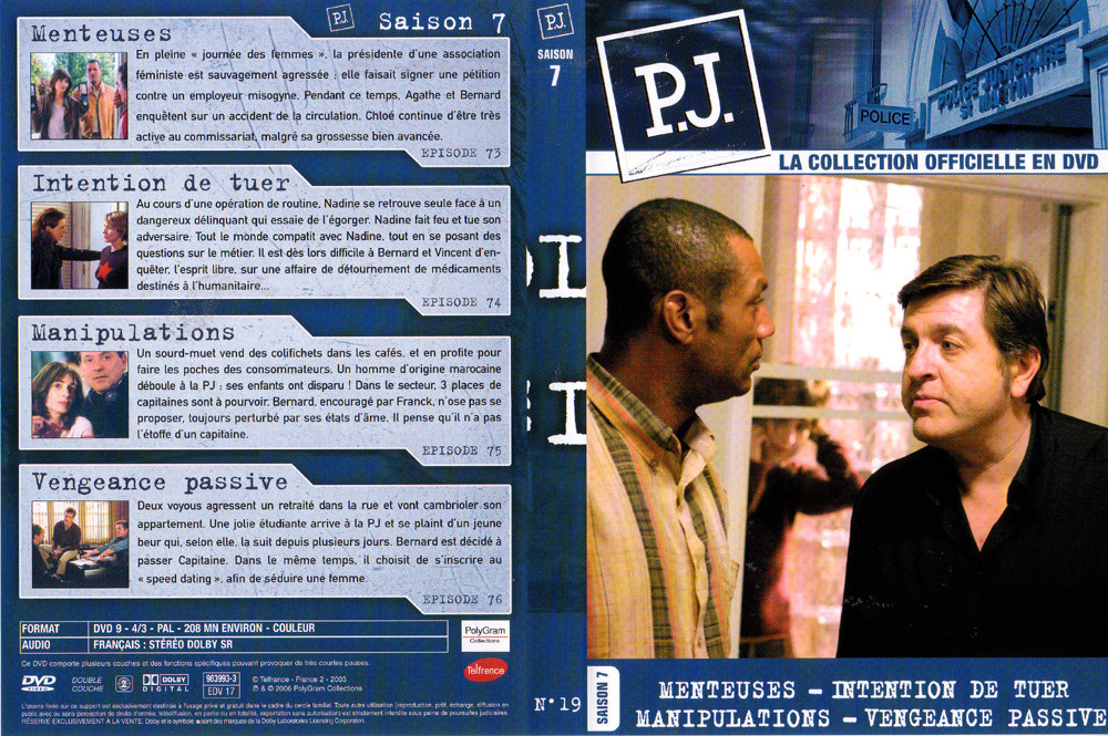 Jaquette DVD PJ saison 5 vol 19