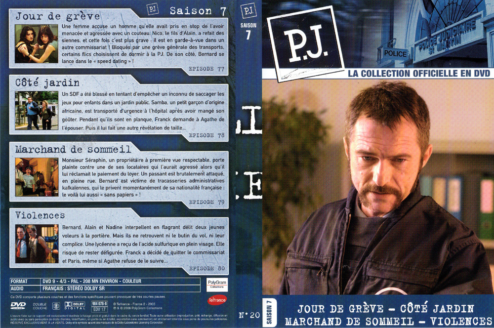 Jaquette DVD PJ saison 7 vol 20