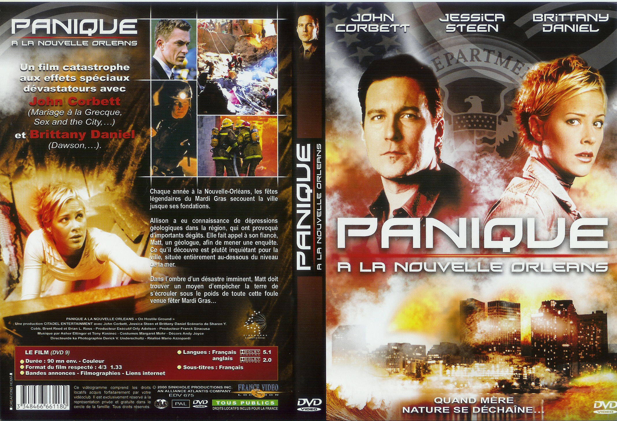 Jaquette DVD Panique  la Nouvelle-Orlans