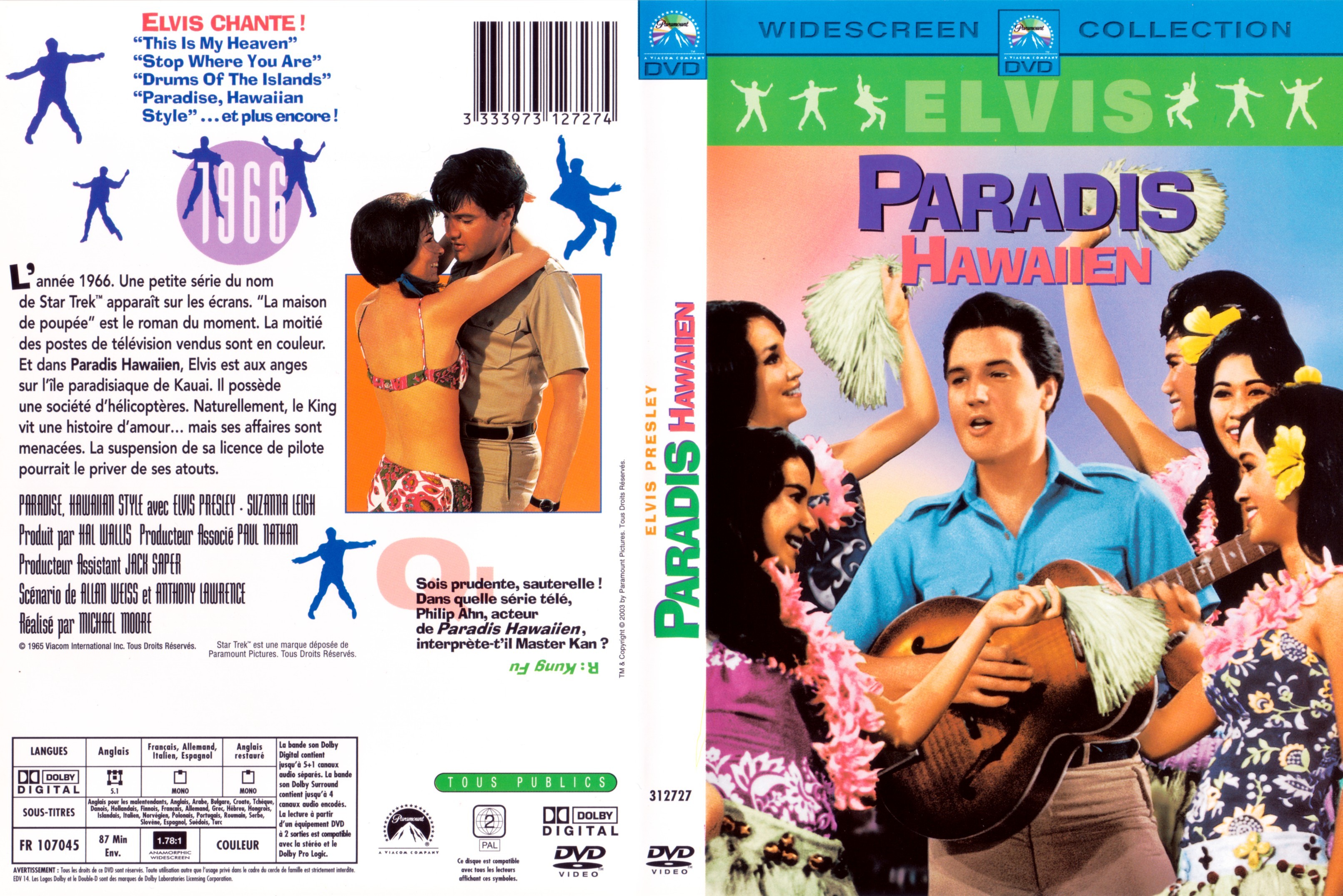 Jaquette DVD Paradis Hawaiien