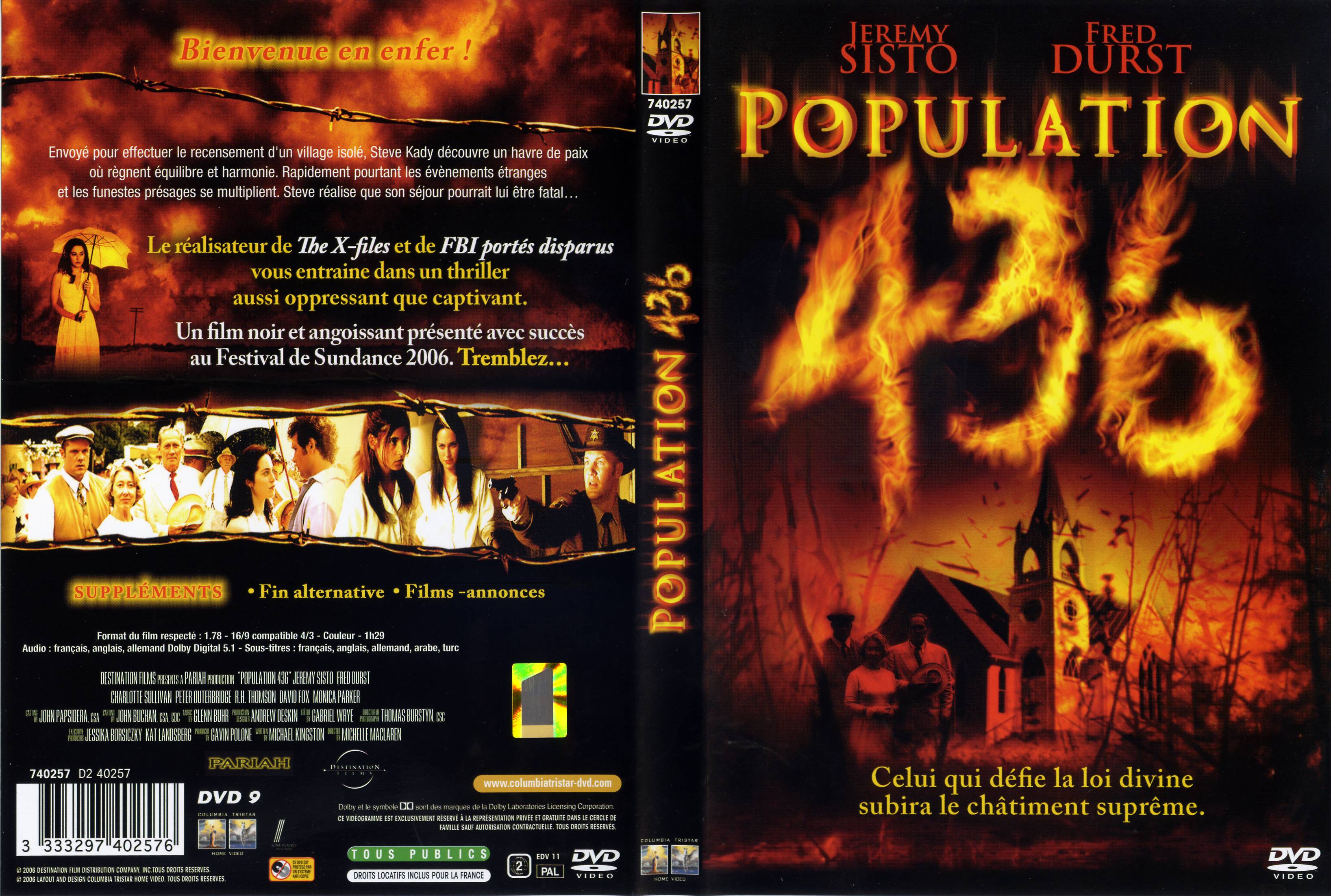 Jaquette DVD Population 436