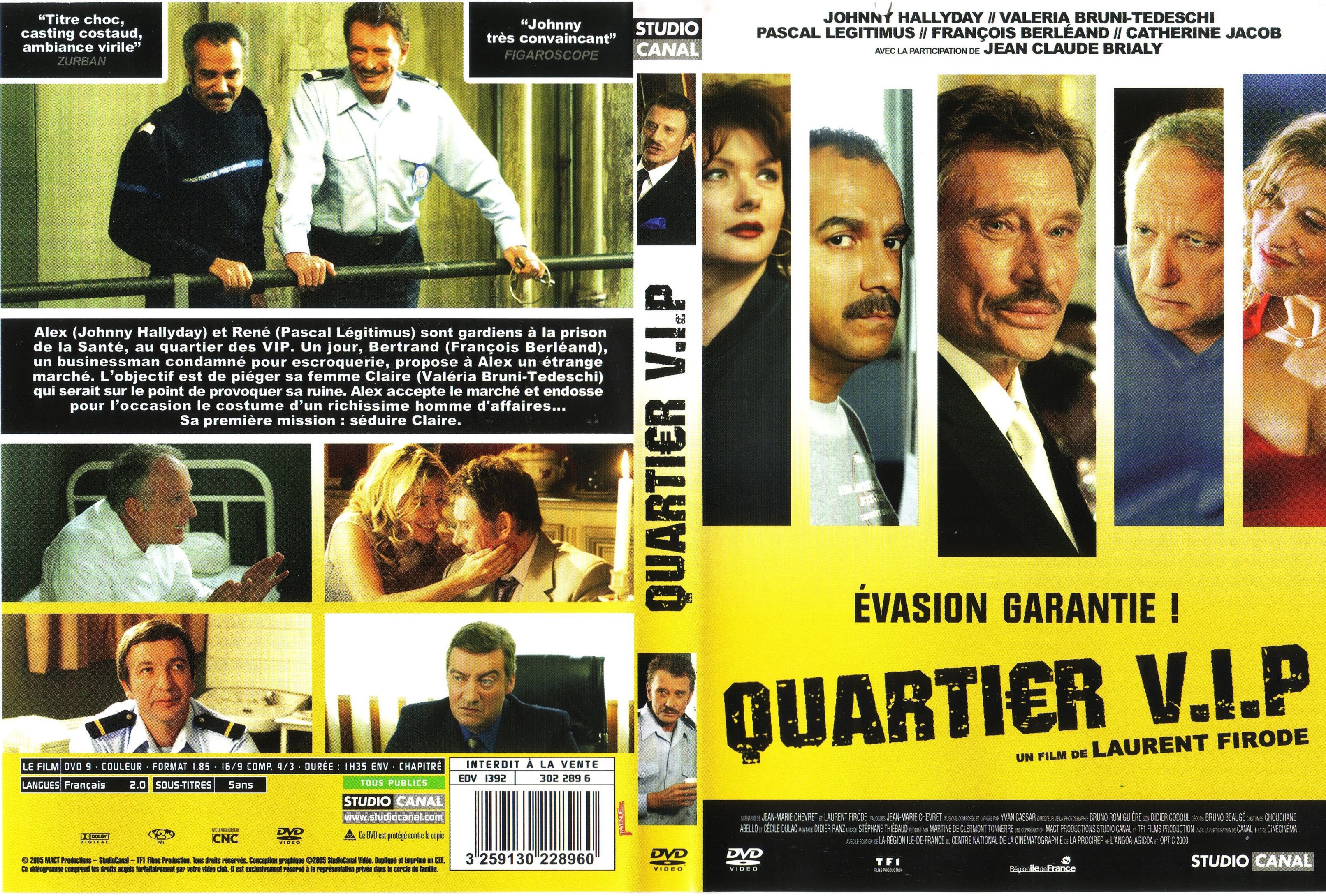 Jaquette DVD Quartier VIP