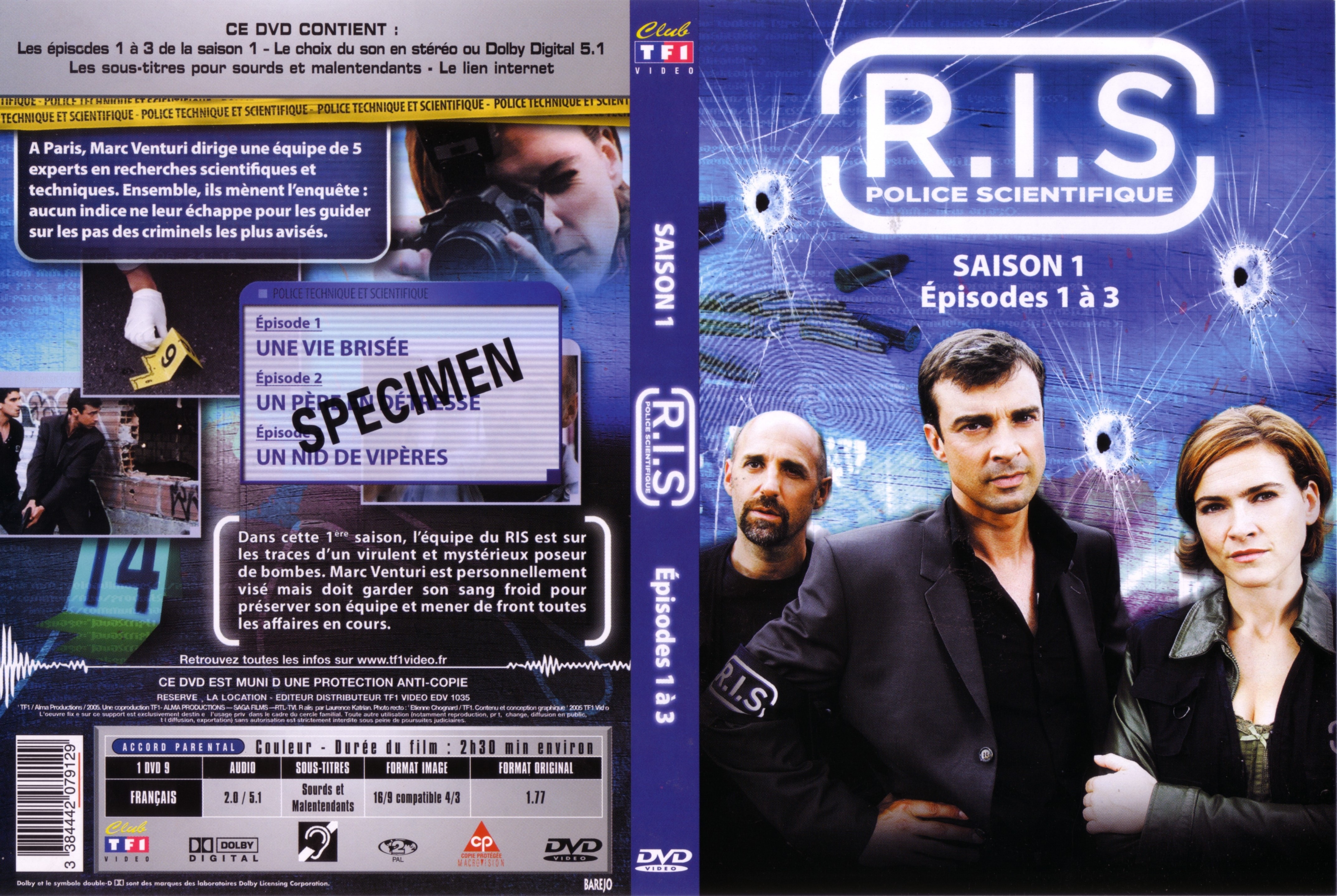 Jaquette DVD RIS Saison 1 vol 1