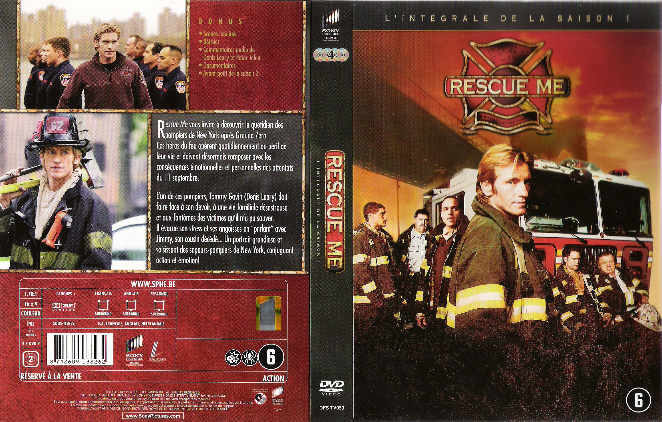 Jaquette DVD Rescue me Saison 1 COFFRET