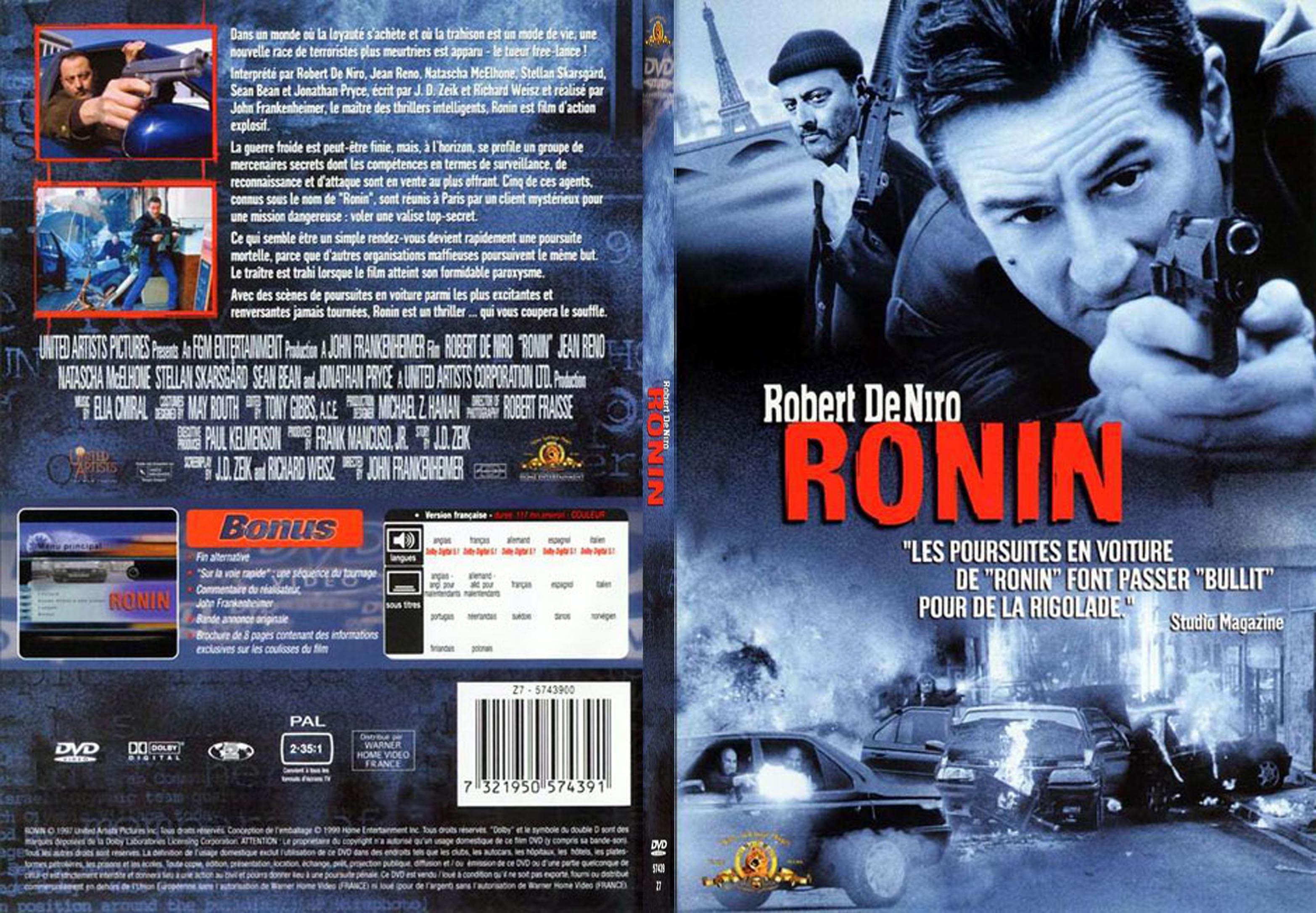 Jaquette DVD Ronin - SLIM