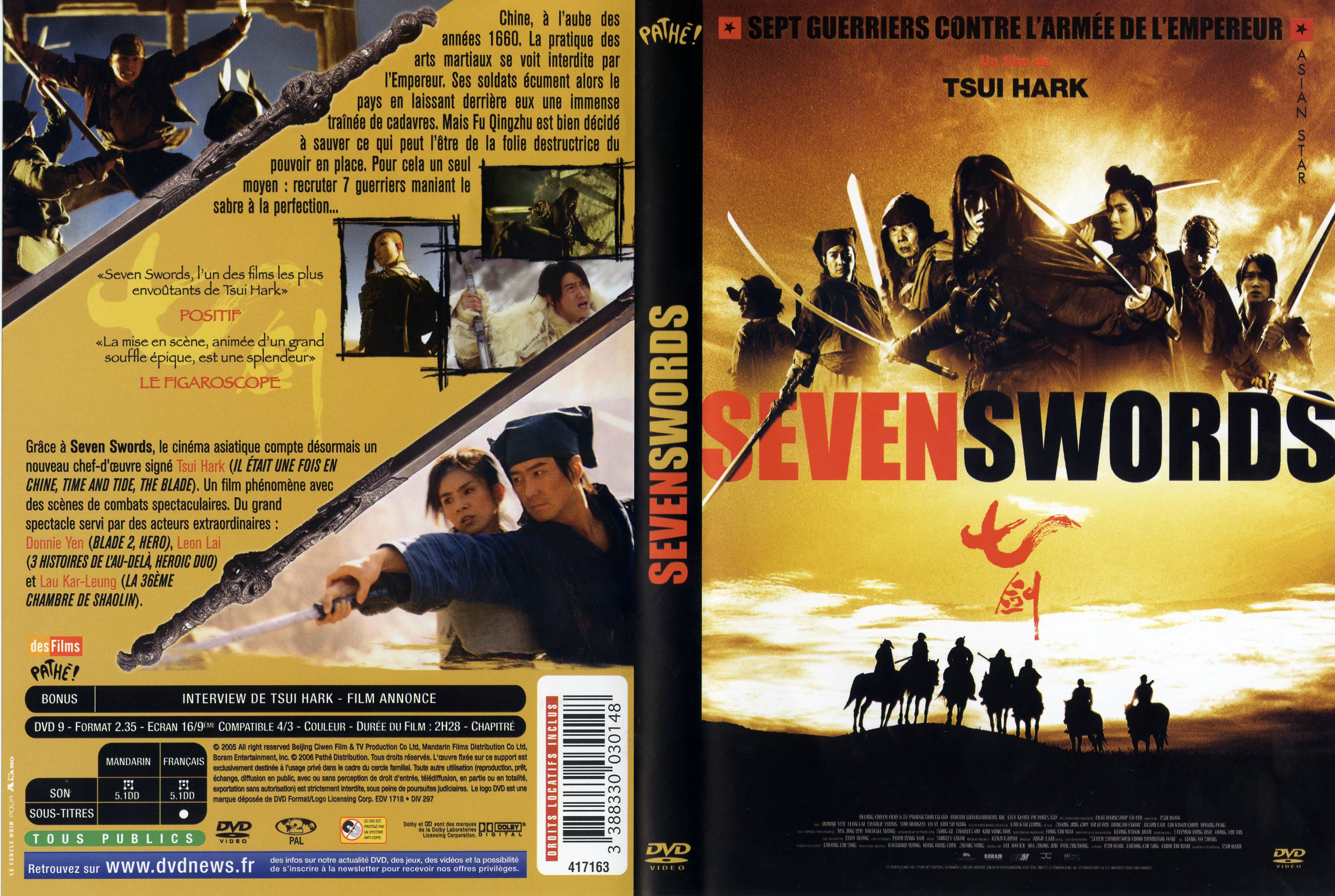 Jaquette DVD Seven swords