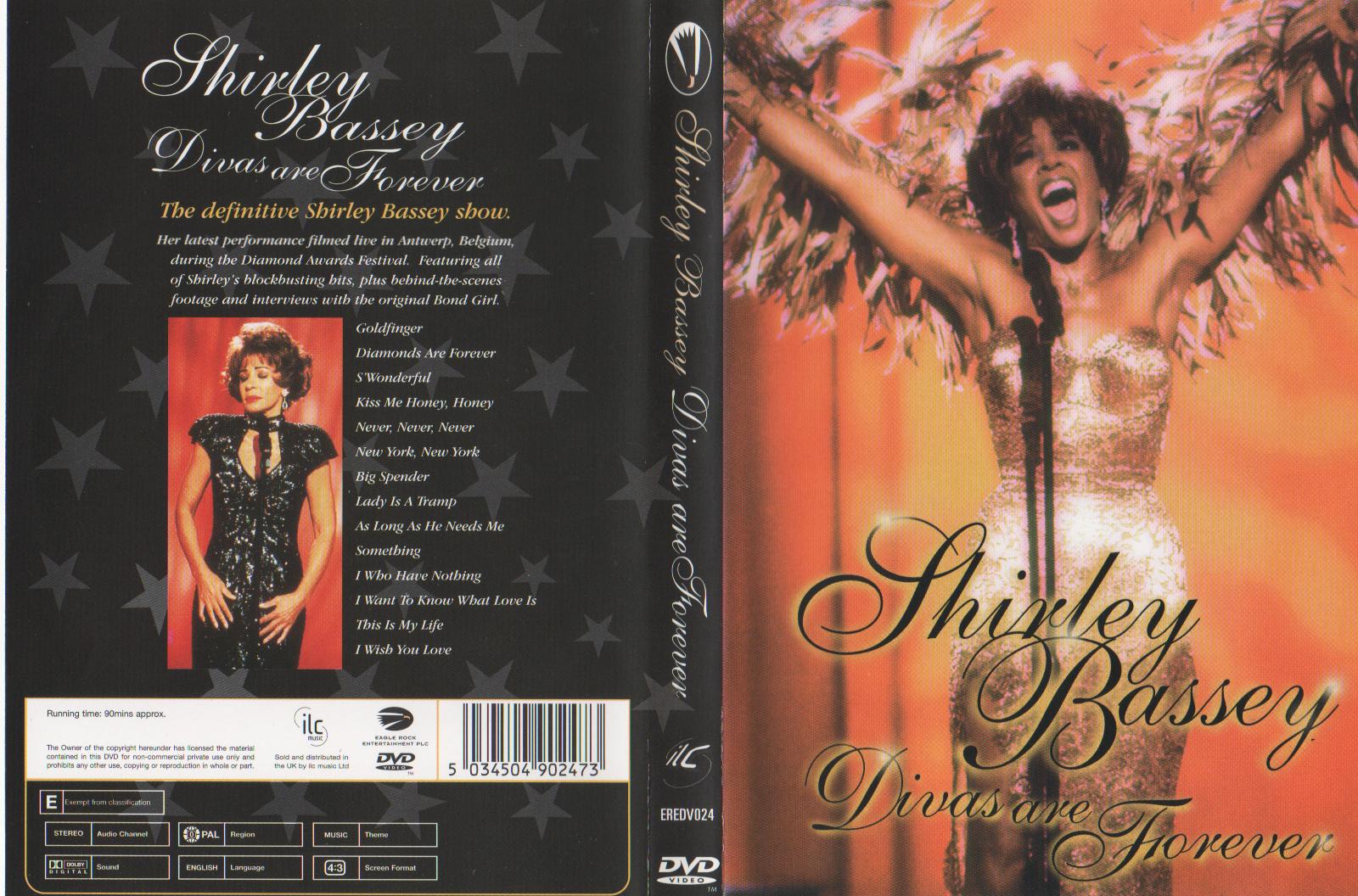 Jaquette DVD Shirley Bassey Divas are Forever