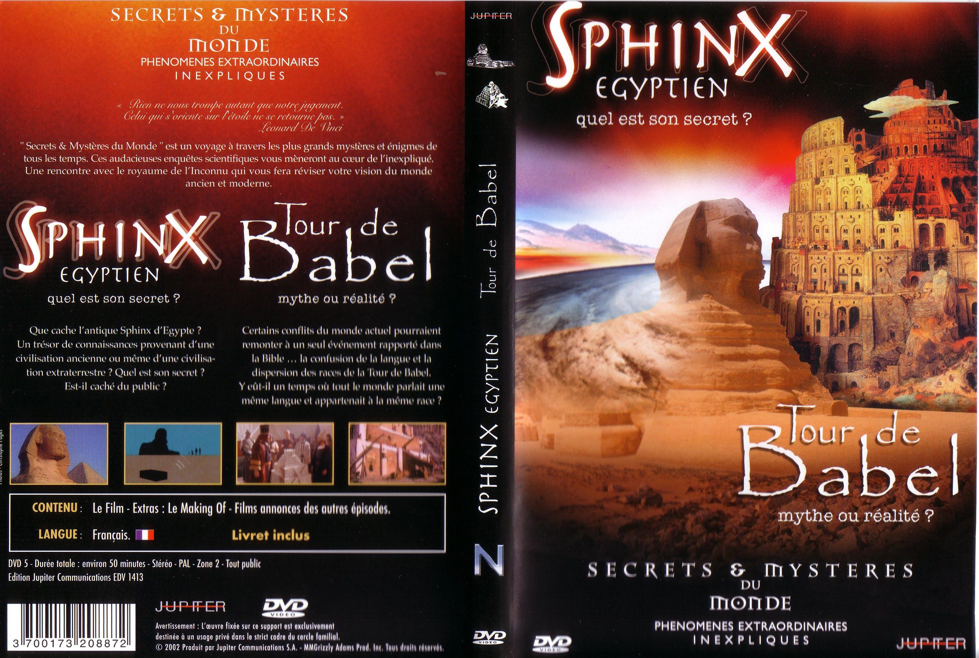 Jaquette DVD Sphinx egyptien tour de babel