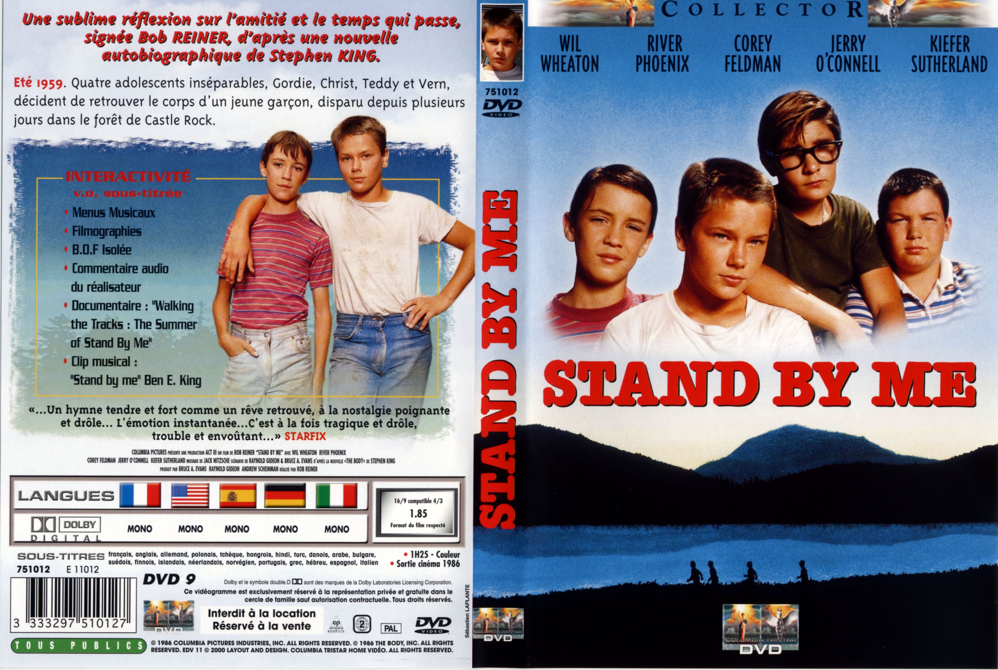 Jaquette DVD Stand by me