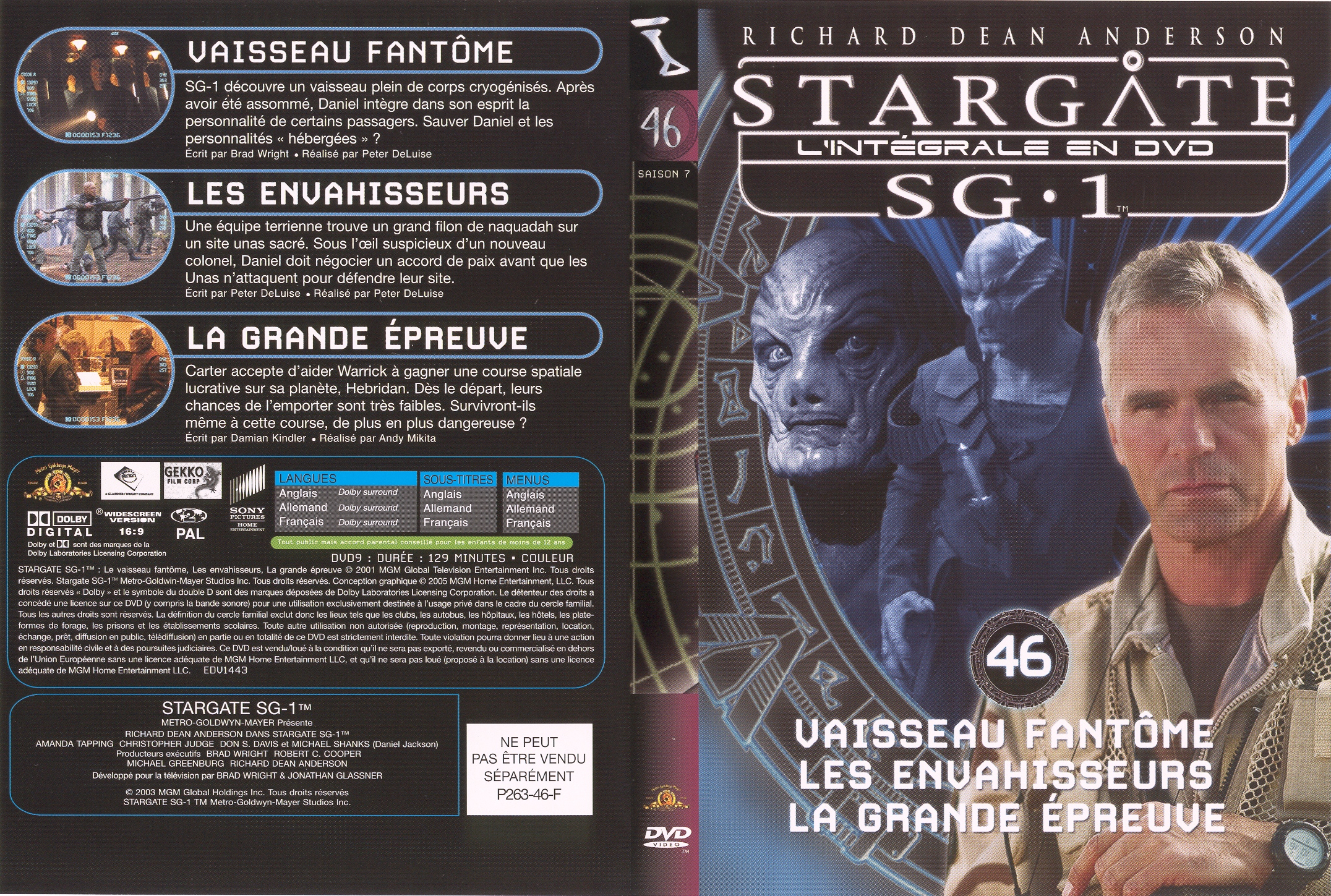 Jaquette DVD Stargate saison 7 vol 46