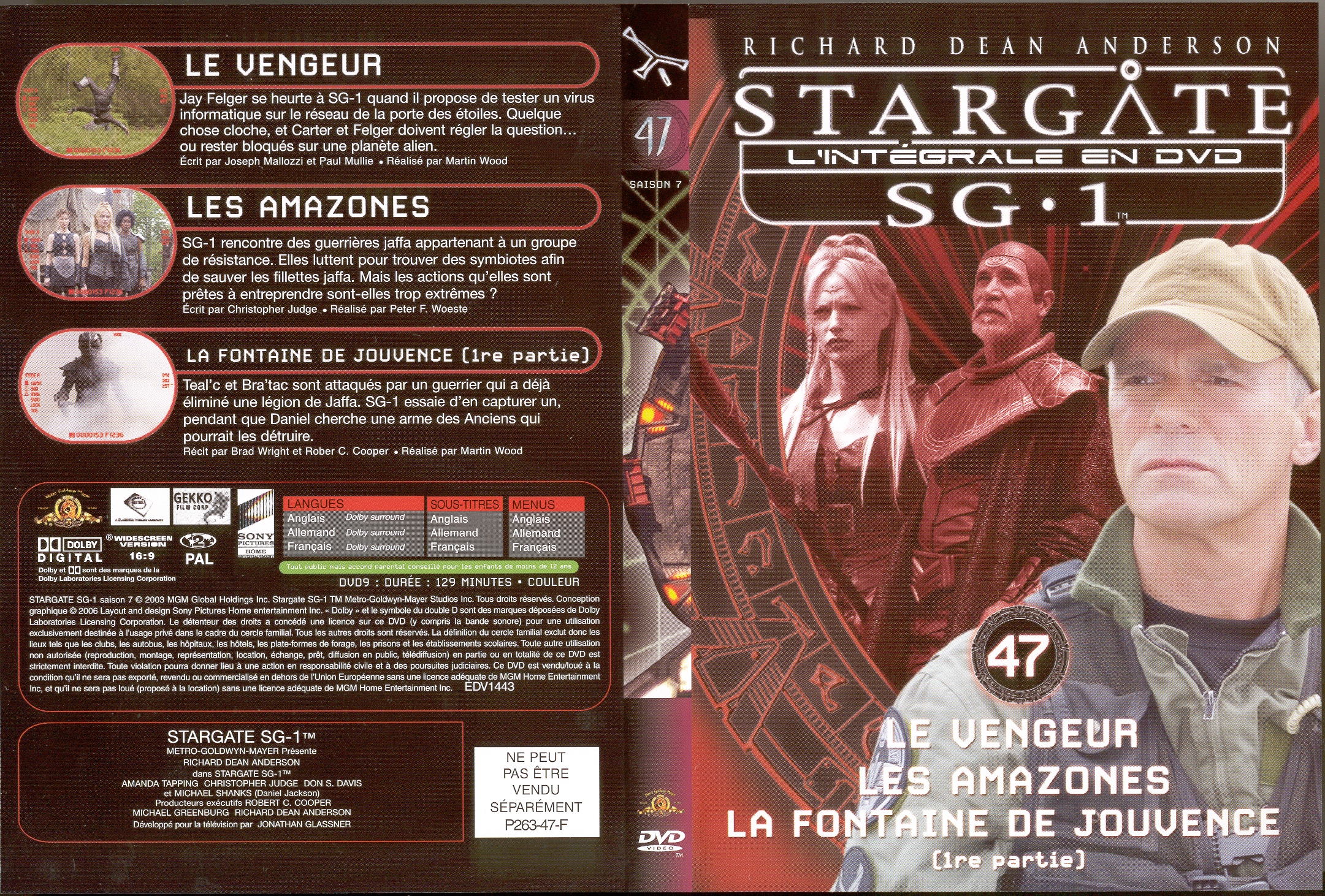 Jaquette DVD Stargate saison 7 vol 47