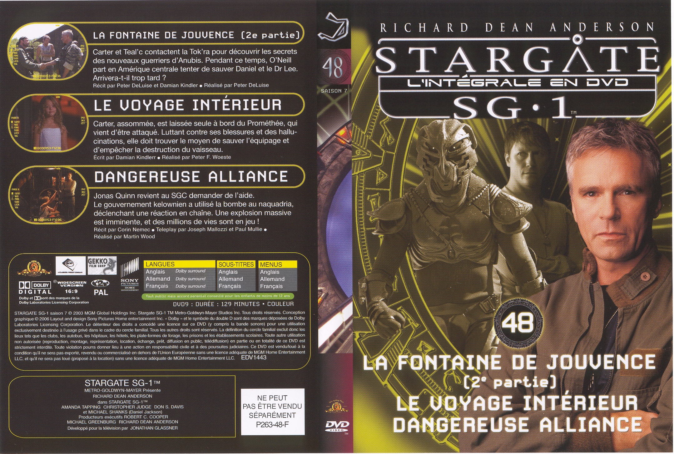 Jaquette DVD Stargate saison 7 vol 48