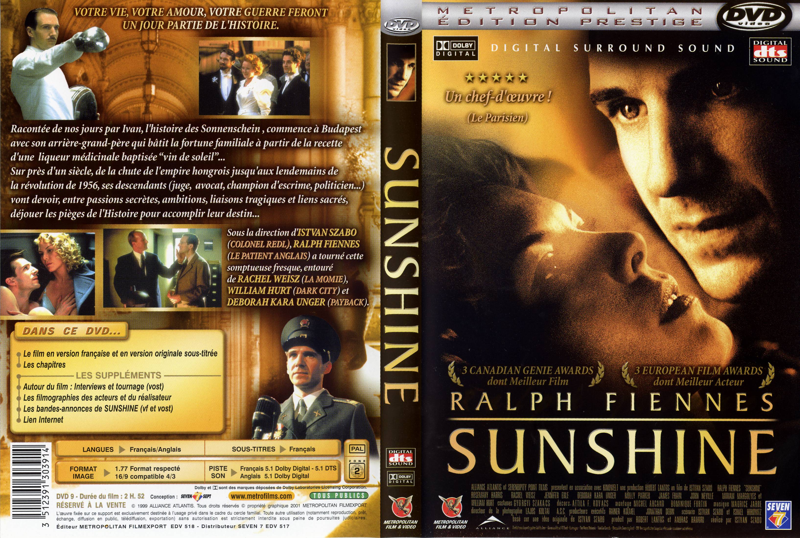 Jaquette DVD Sunshine