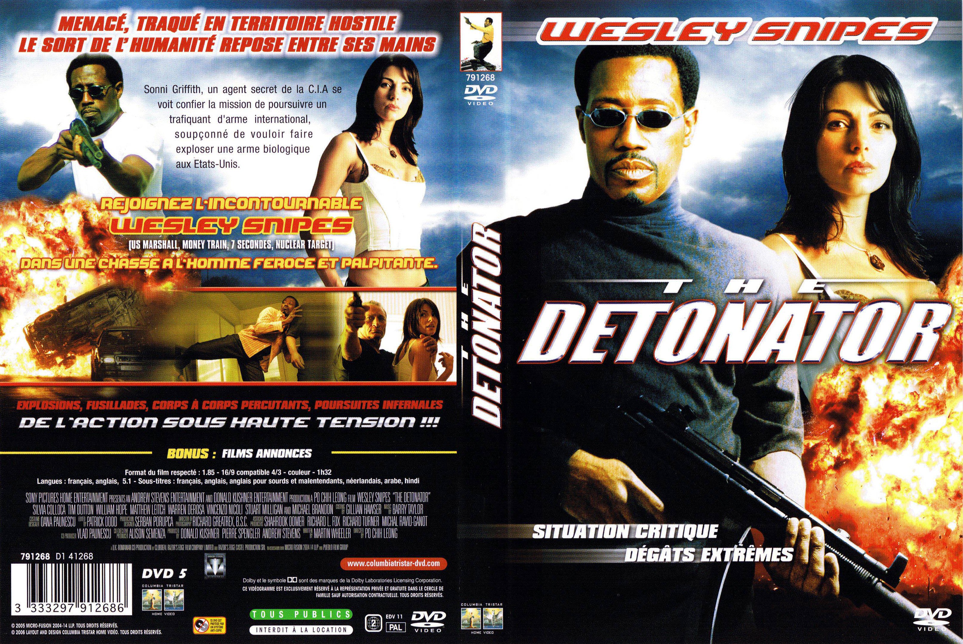 Jaquette DVD The detonator