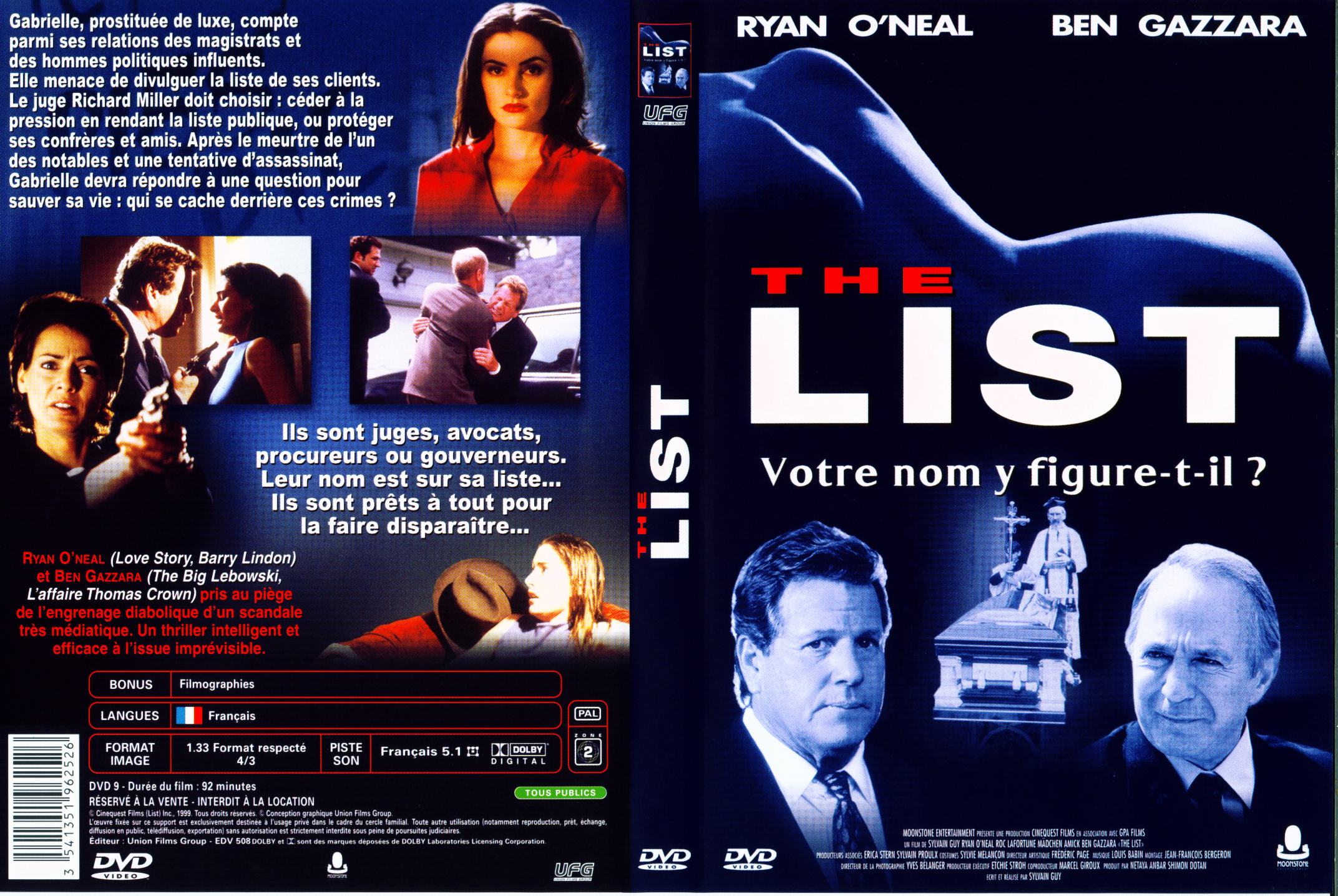 Jaquette DVD The list