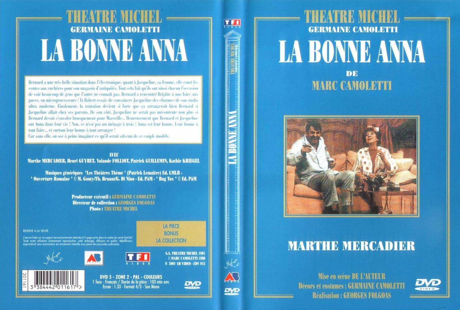 Jaquette DVD Theatre Michel - la bonne anna