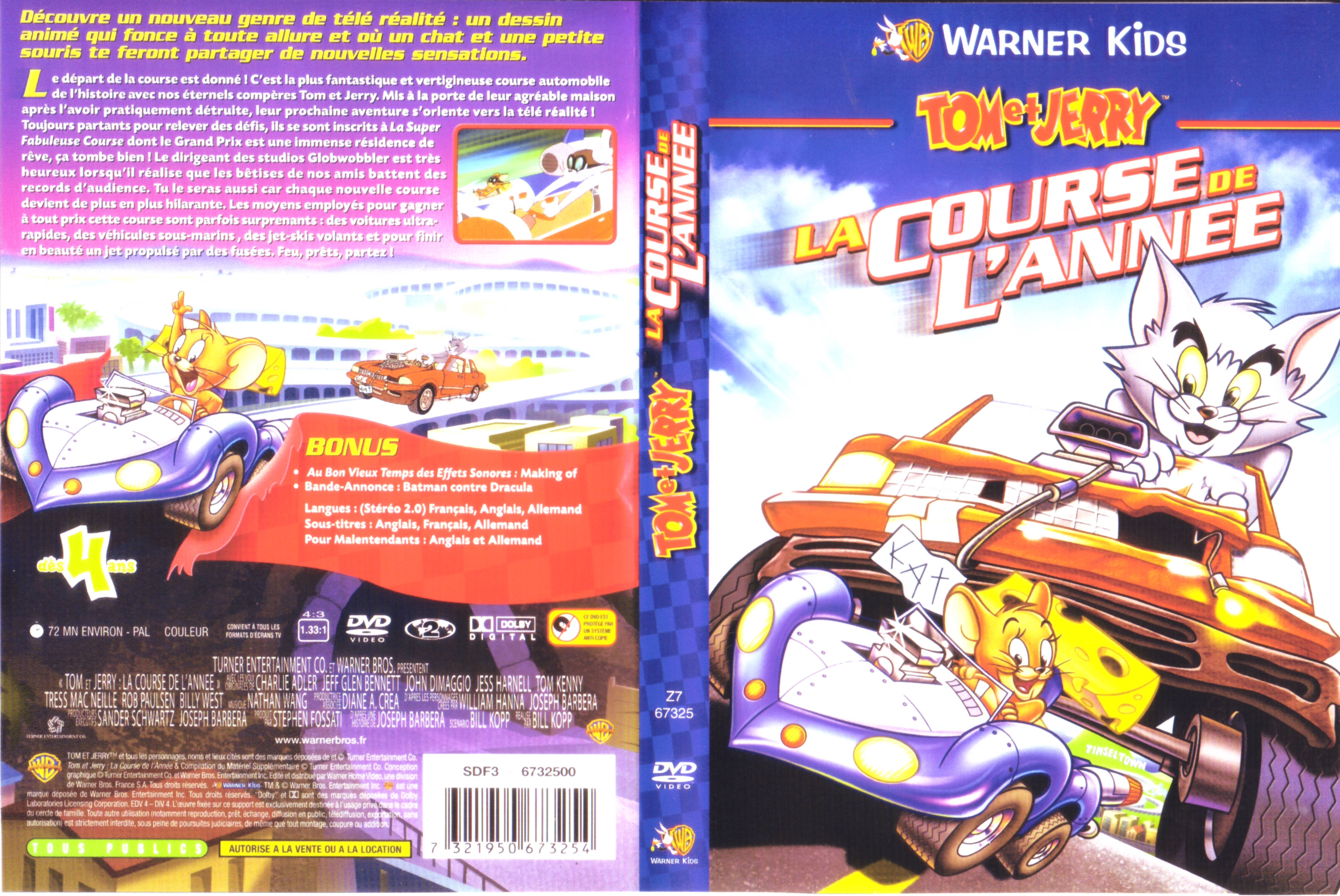 Jaquette DVD Tom et Jerry - la course de l