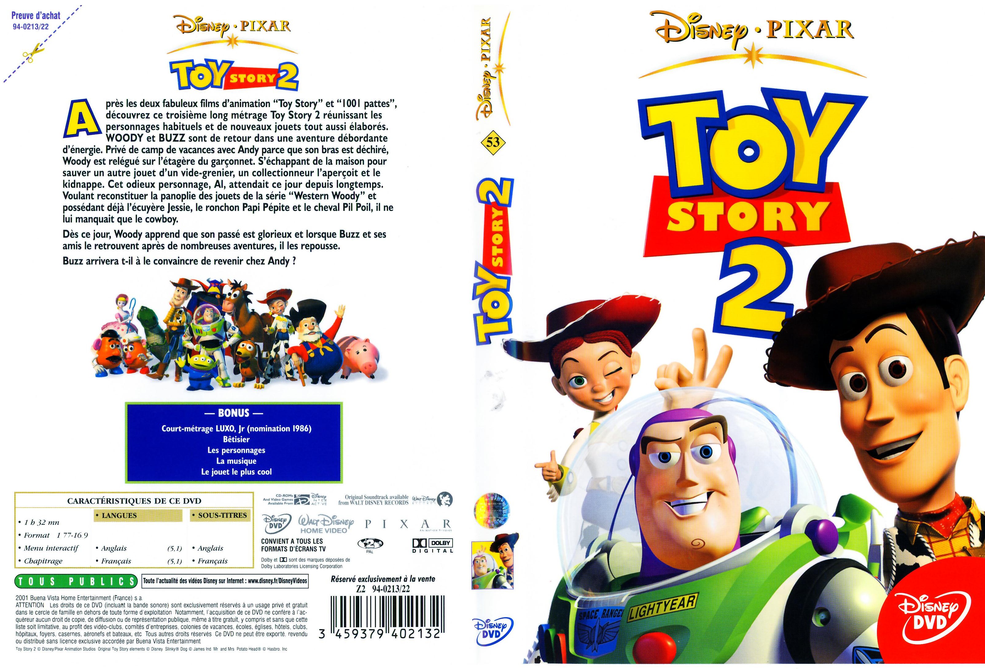 Jaquette DVD Toy Story 2 v2