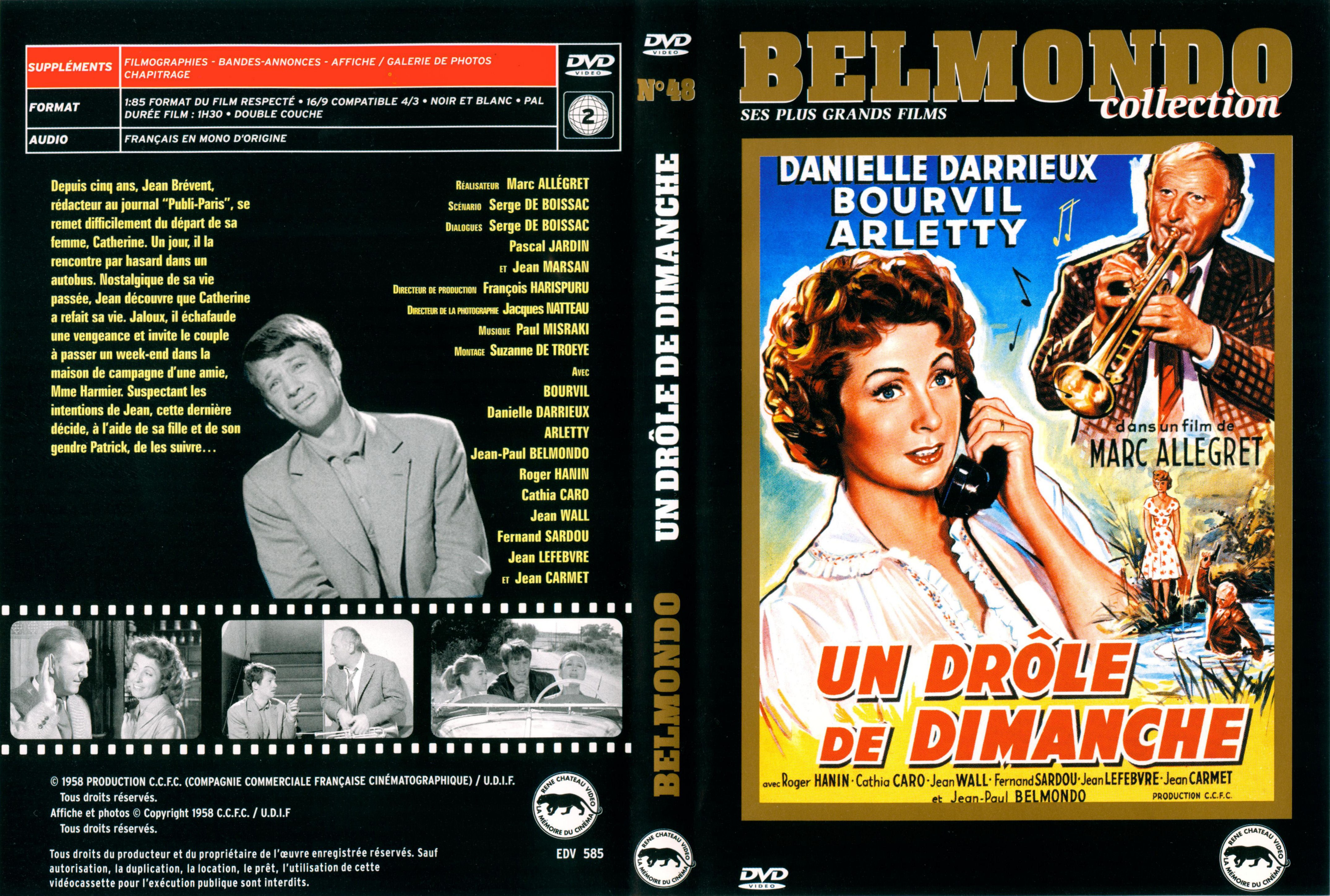 Jaquette DVD Un drole de dimanche