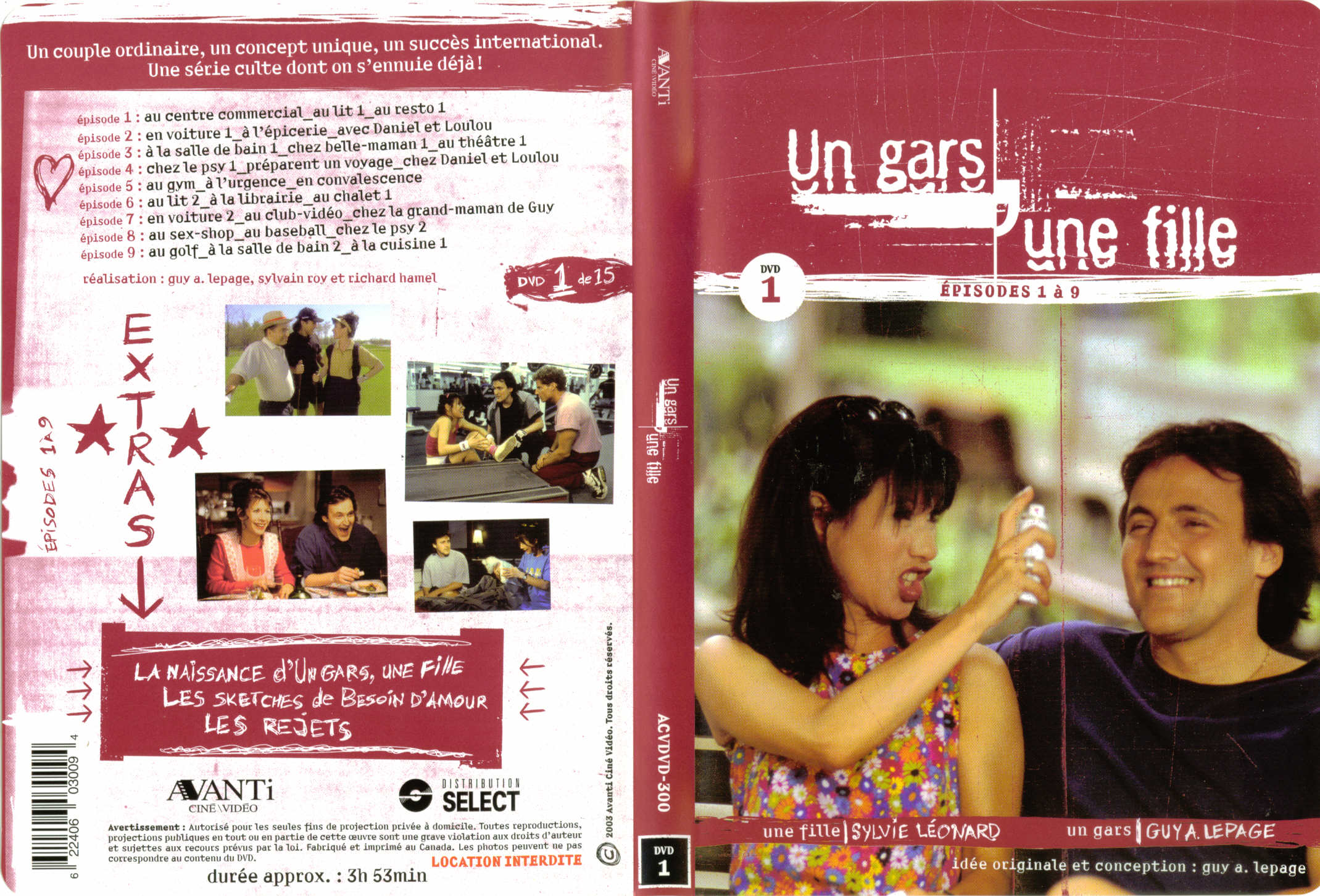 Jaquette DVD Un gars une fille (Canadienne) DVD 1