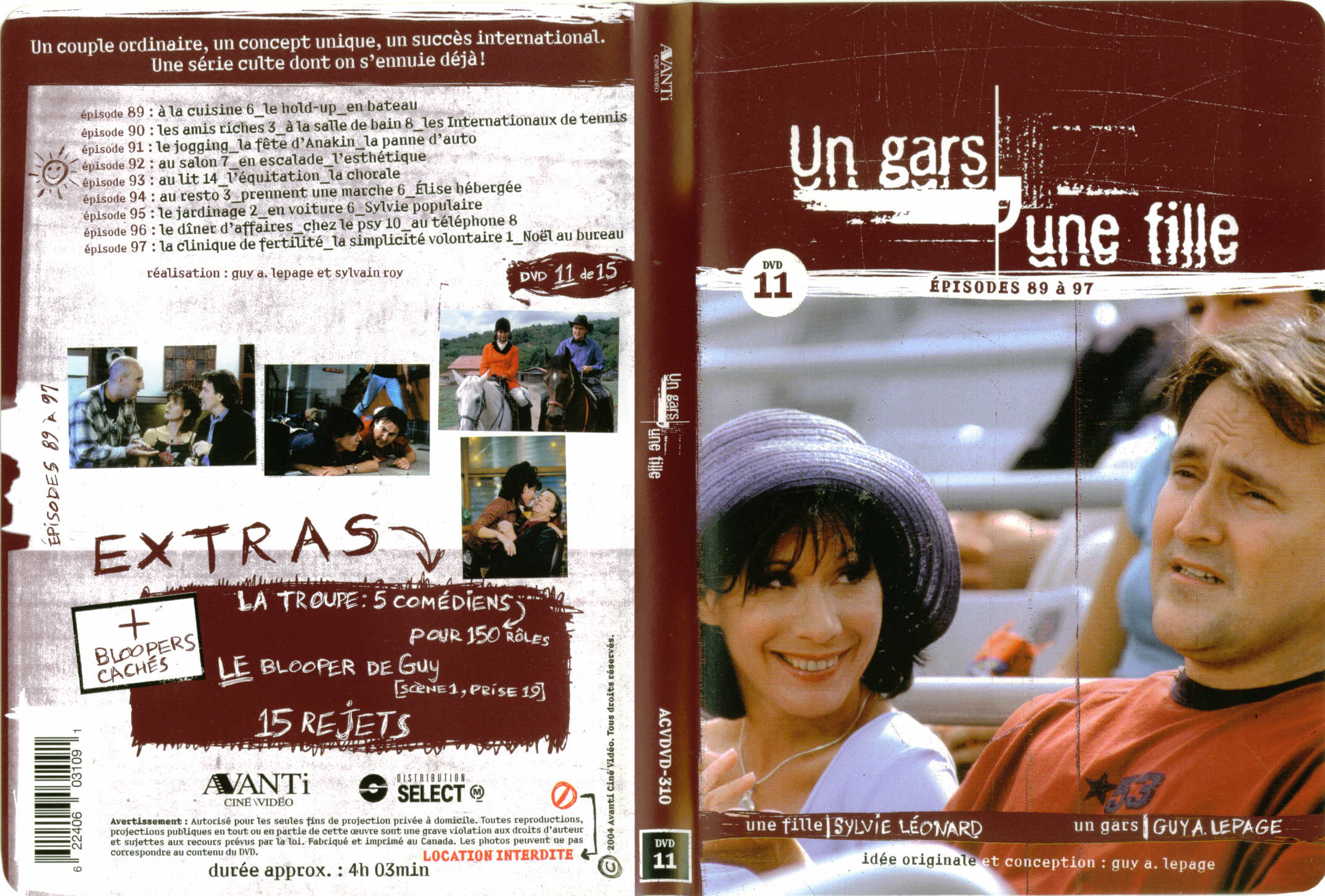 Jaquette DVD Un gars une fille (Canadienne) DVD 11
