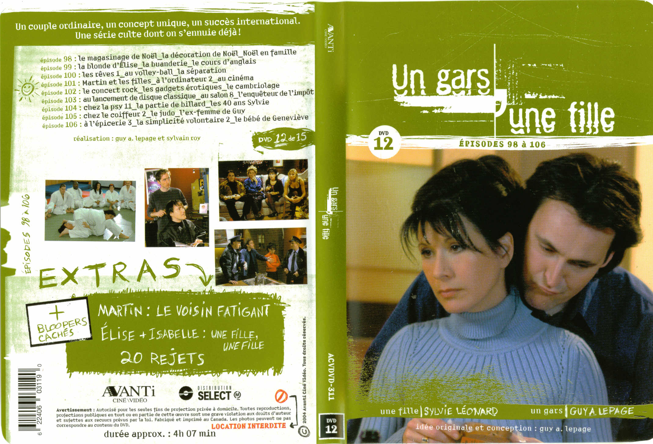 Jaquette DVD Un gars une fille (Canadienne) DVD 12