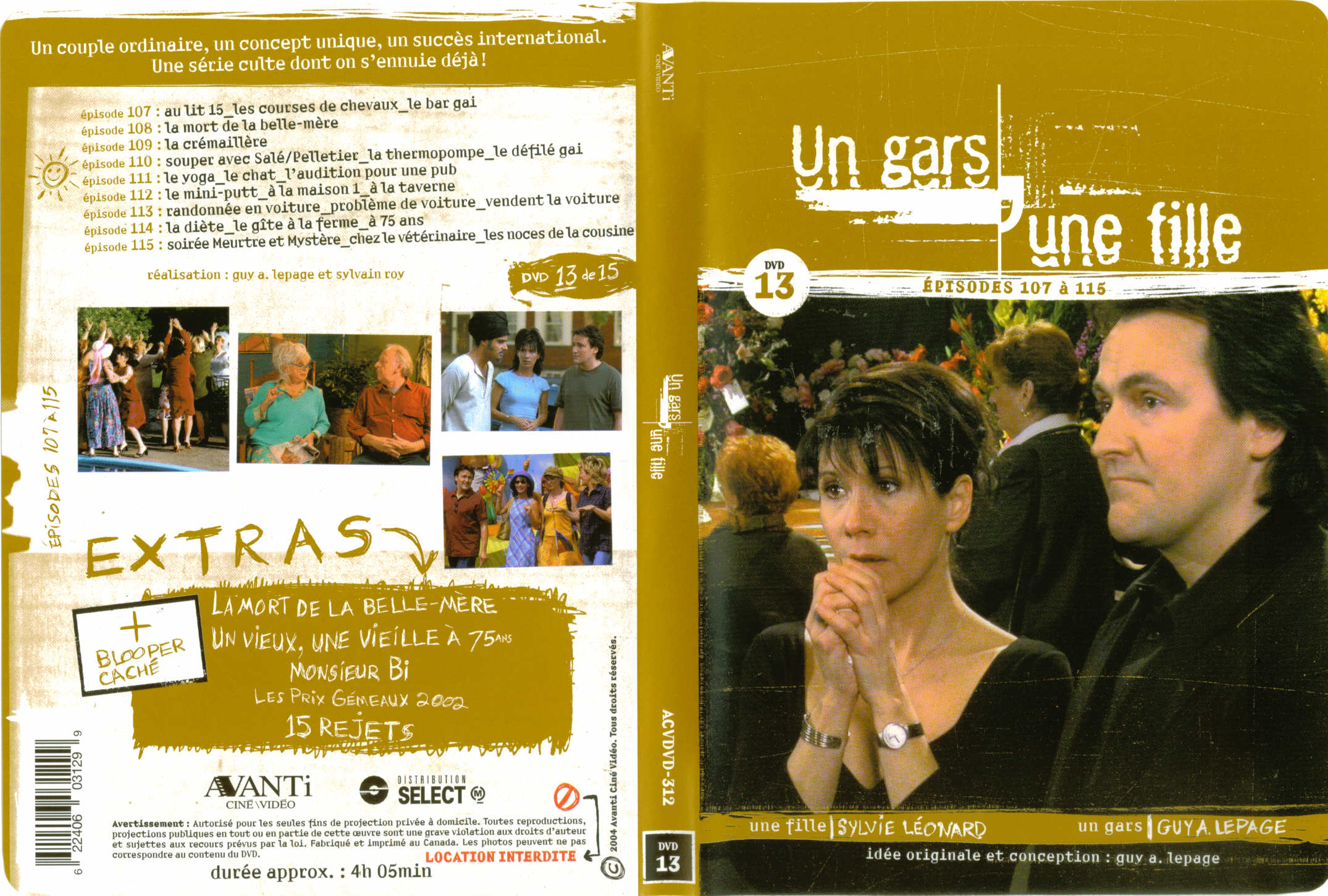 Jaquette DVD Un gars une fille (Canadienne) DVD 13
