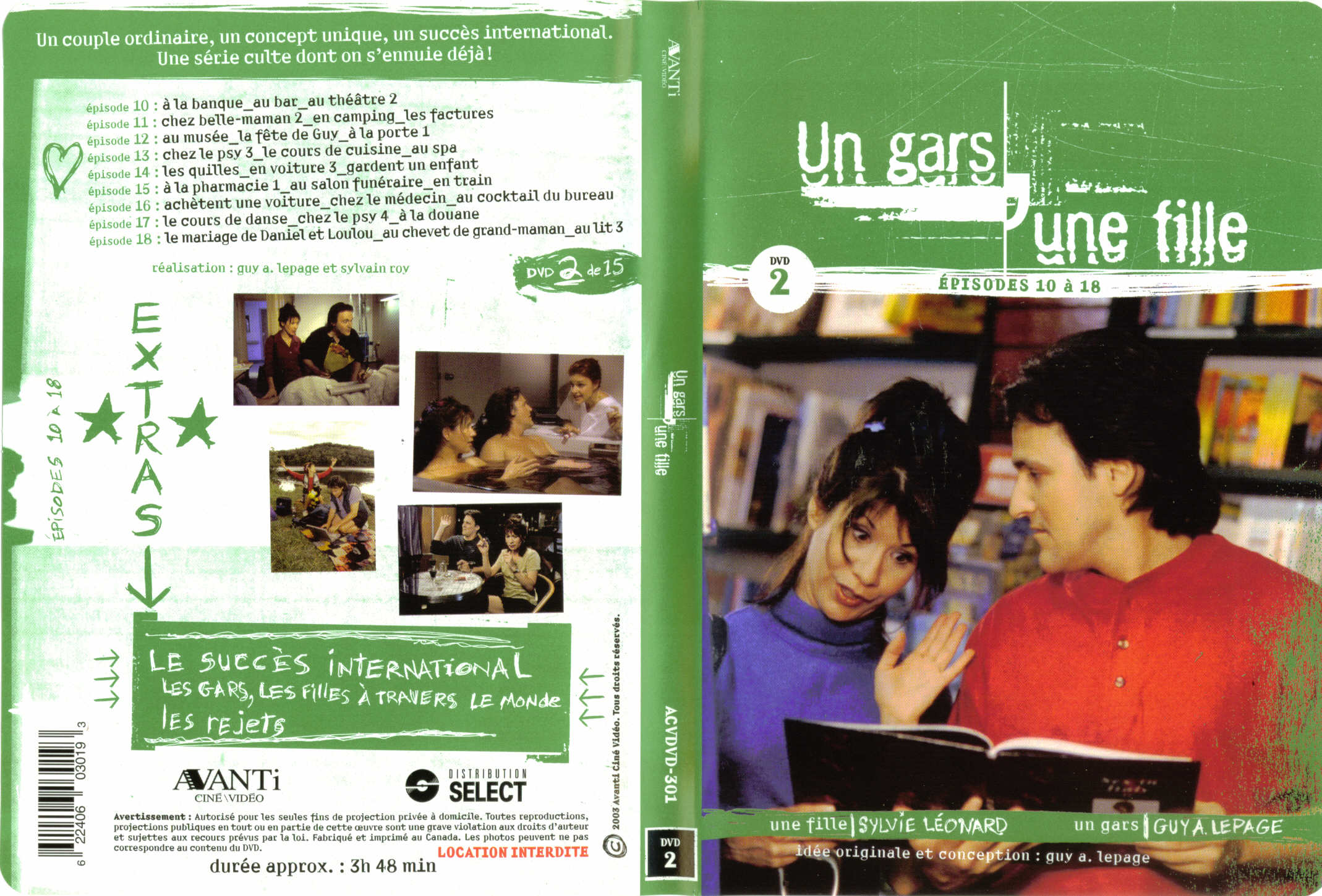 Jaquette DVD Un gars une fille (Canadienne) DVD 2
