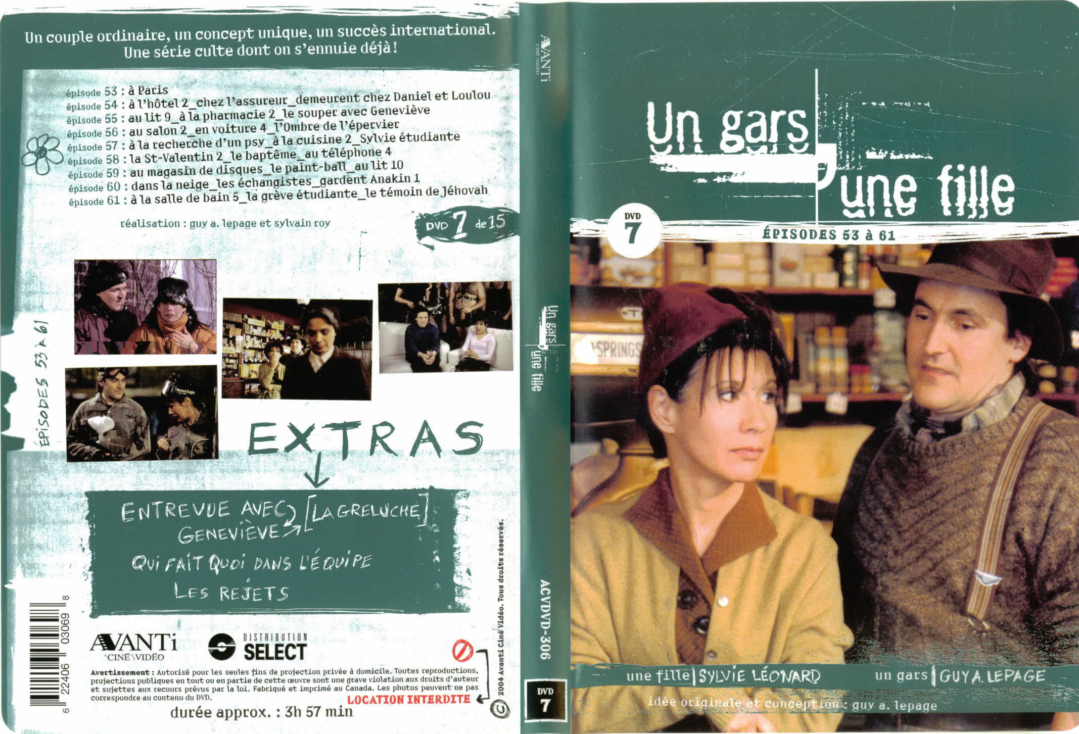 Jaquette DVD Un gars une fille (Canadienne) DVD 7