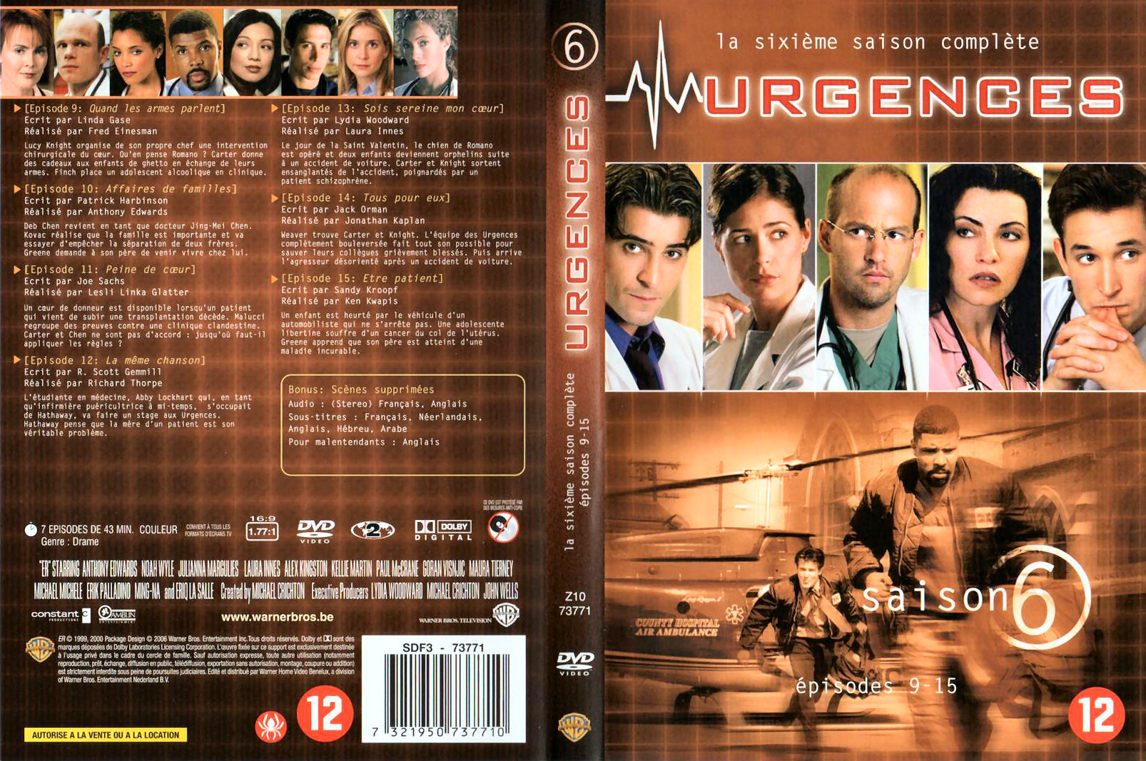 Jaquette DVD Urgences saison 6 vol 2