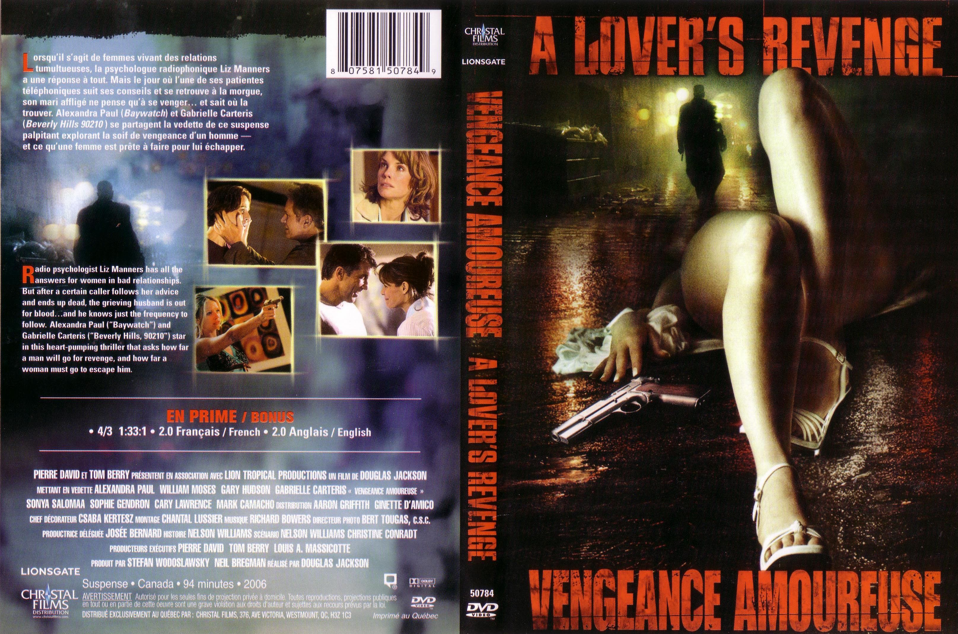 Jaquette DVD Vengeance  amoureuse