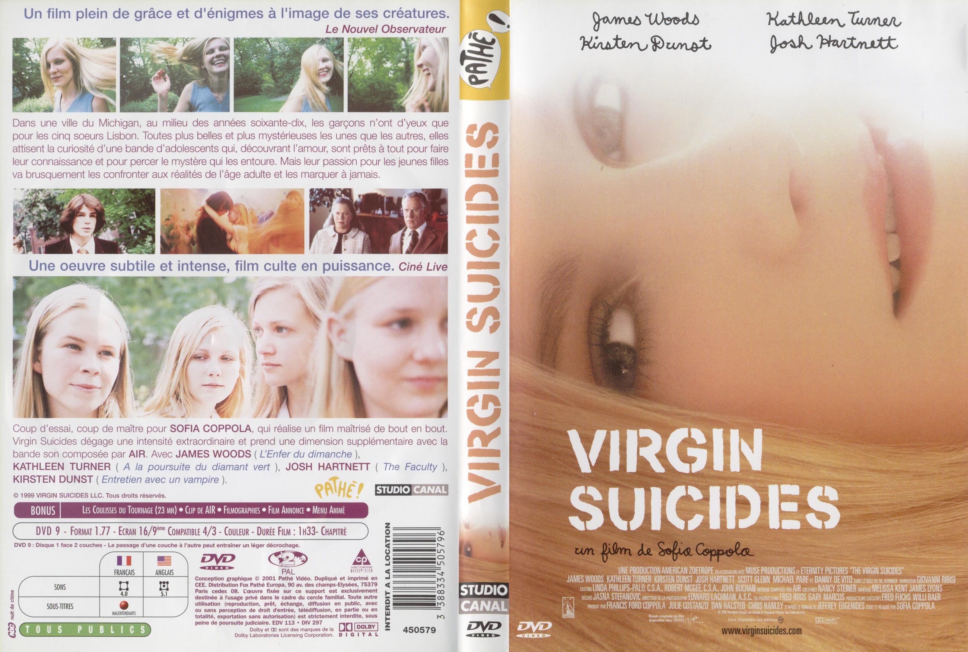 Jaquette DVD Virgin suicides
