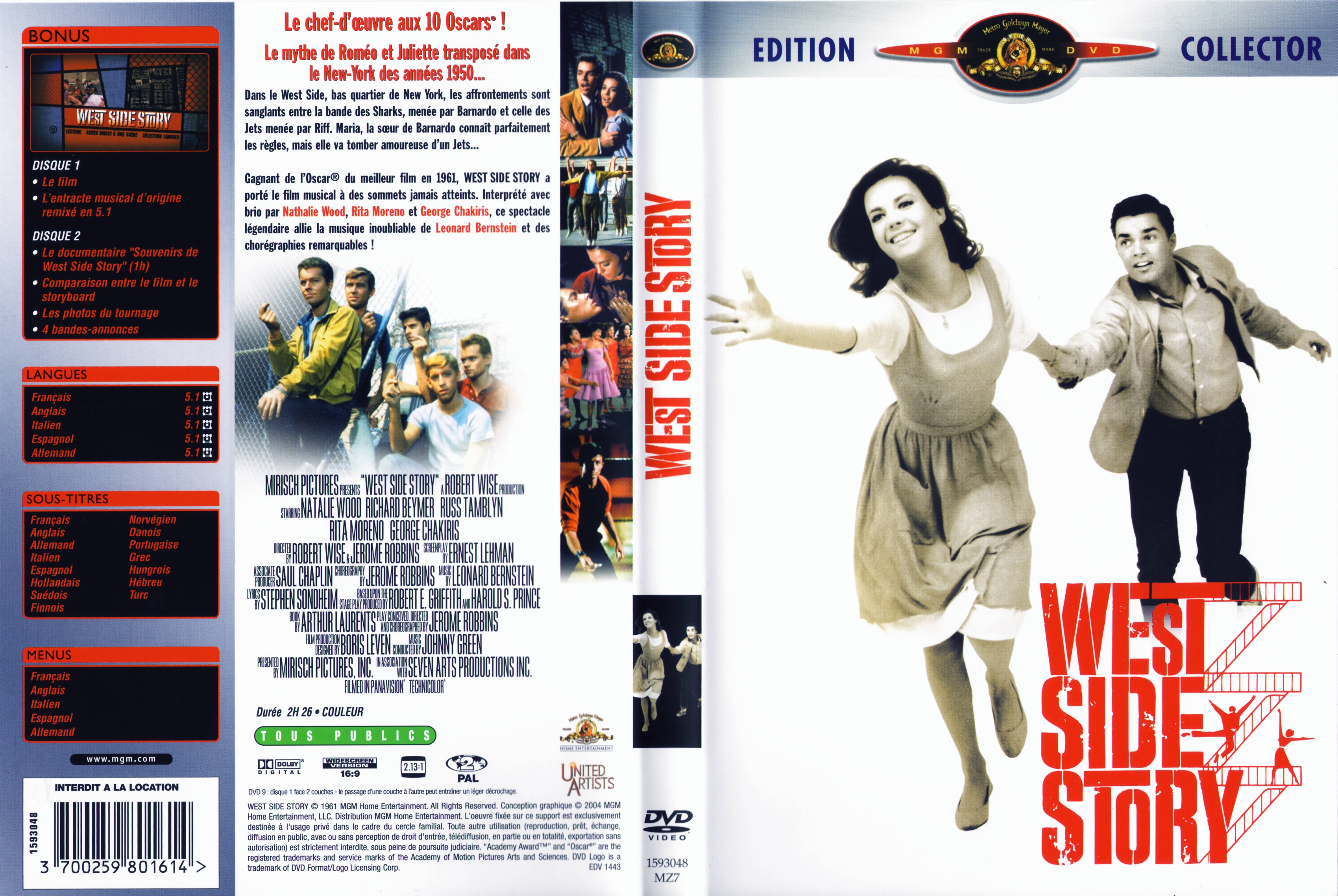Jaquette DVD West side story